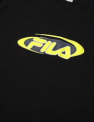 FILA - LEGDEN graphic tee - kortermede t-skjorter - black - 2
