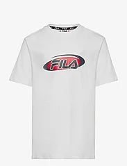 FILA - LEGDEN graphic tee - kortärmade t-shirts - bright white - 0