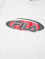 FILA - LEGDEN graphic tee - kortärmade t-shirts - bright white - 2