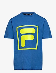 FILA - LEIENKAUL graphic tee - kortärmade t-shirts - princess blue - 0