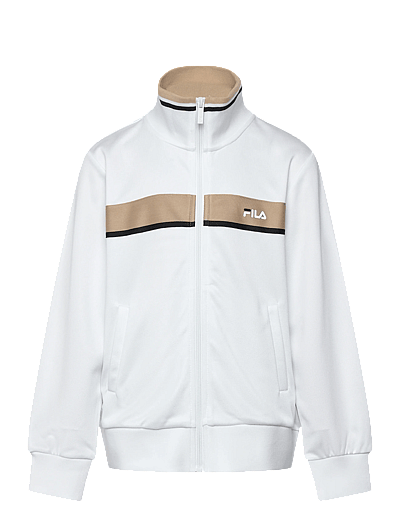 FILA CAMPASSO regular taped track jacket - Jackets - BRIGHT WHITE-WHITE PEPPER / white