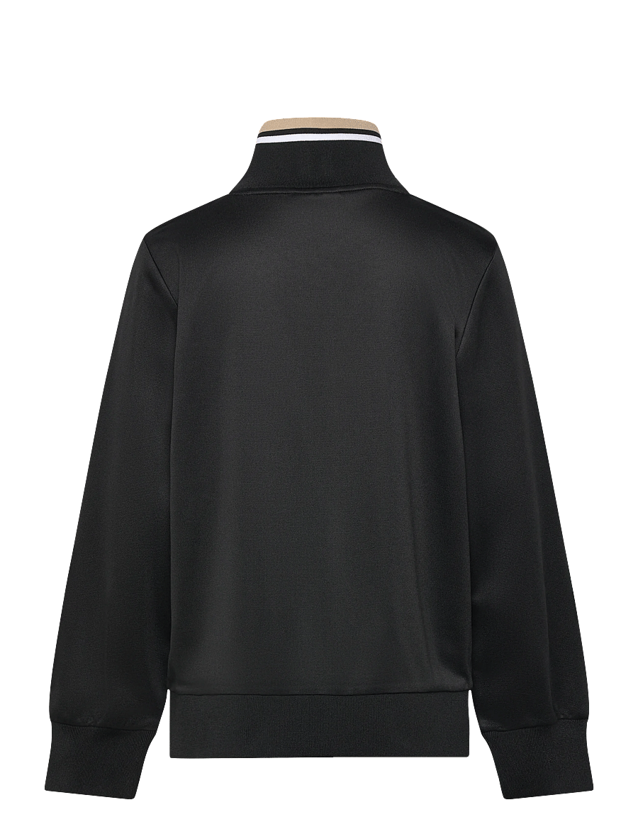 FILA - CAMPASSO regular taped track jacket - sweatshirts - black-white pepper - 1