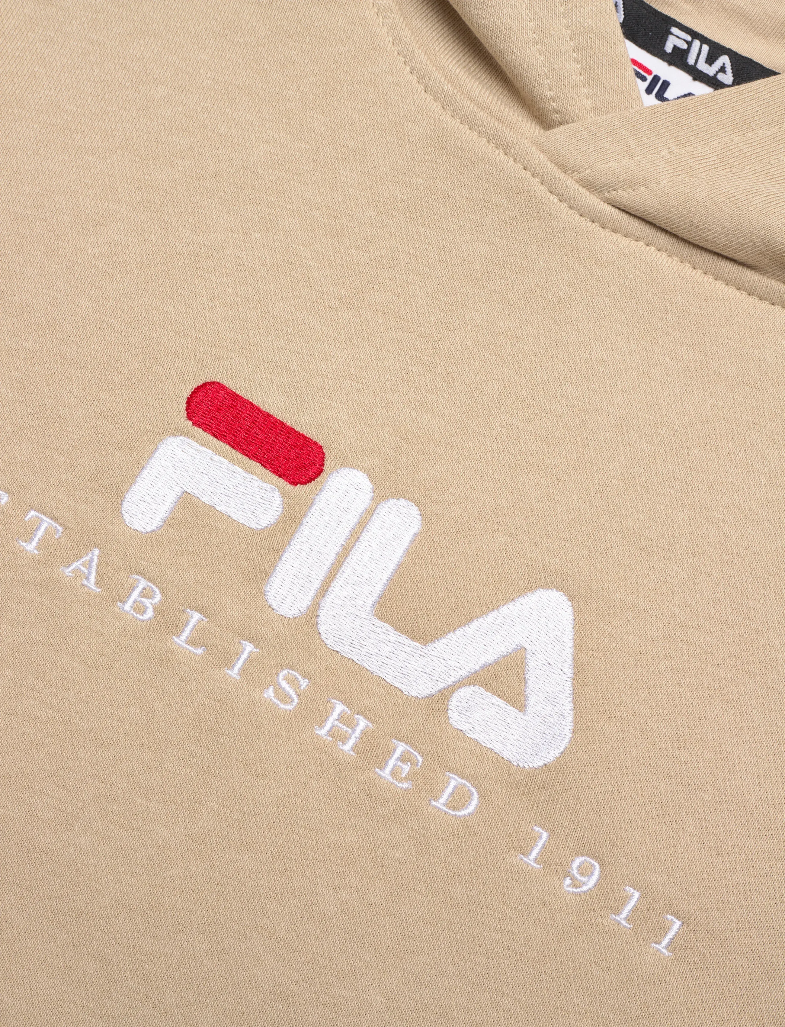 FILA - CARISIO regular logo hoodie - kapuutsiga dressipluusid - white pepper - 2