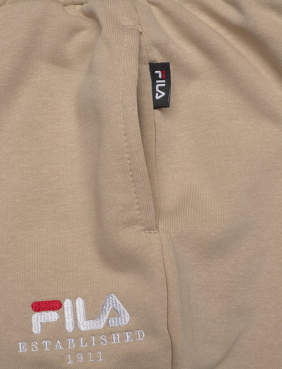 FILA - CARISIO regular logo sweatpants - sporta apakšdaļas apģērbs - white pepper - 3