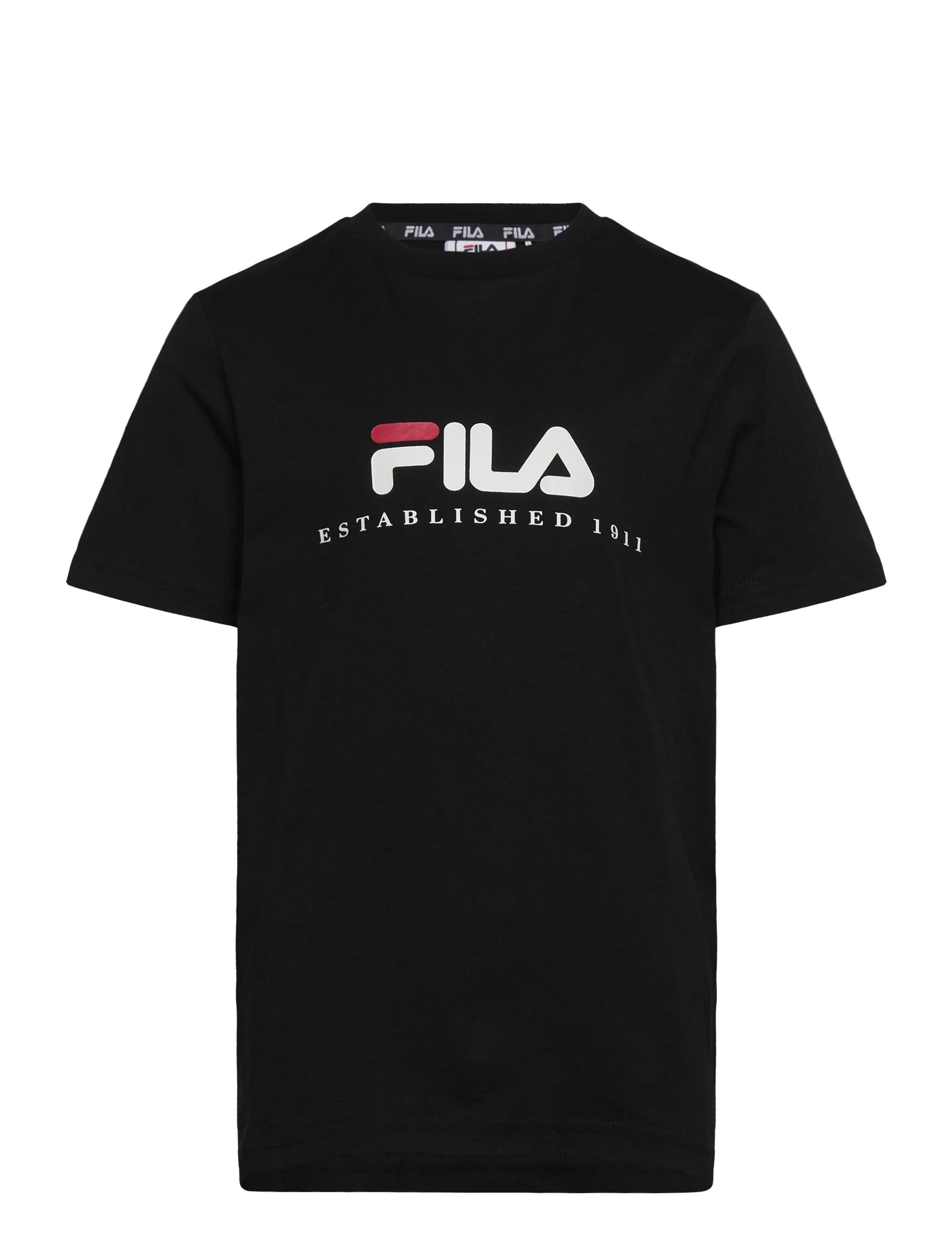 FILA Carisio Regular Logo T-Shirt, Børn, Logo T-shirt, Sort, Str: 146-152