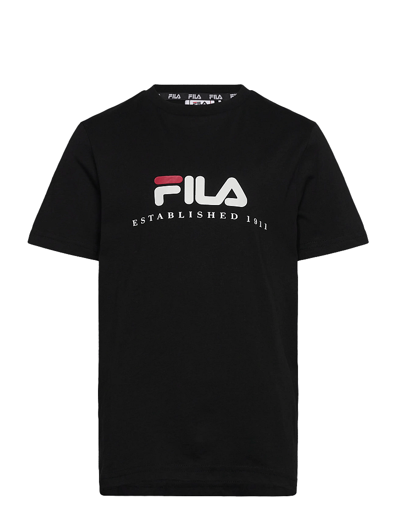 FILA - CARISIO regular logo t-shirt - kurzärmelig - black - 0