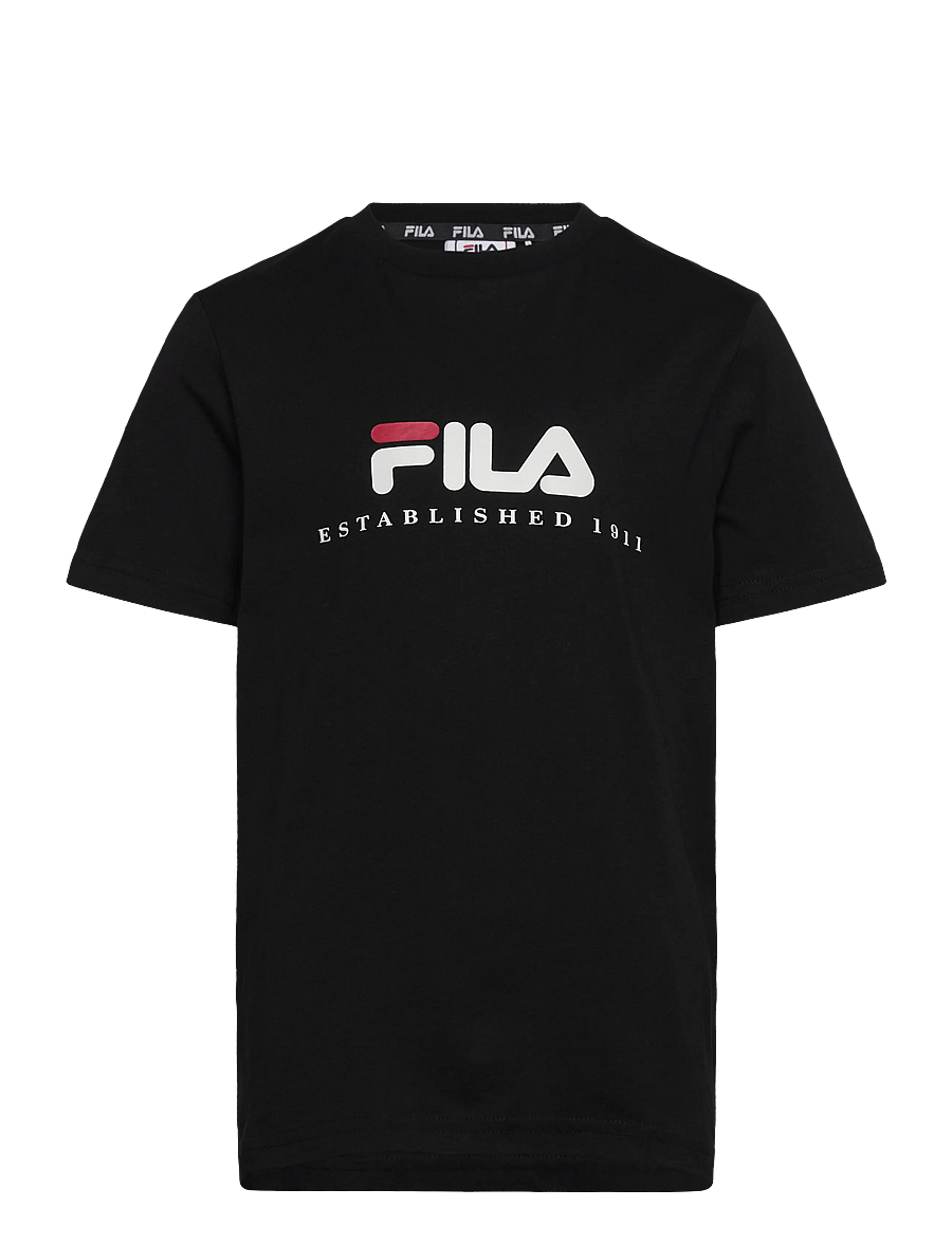 FILA - CARISIO regular logo t-shirt - kurzärmelig - black - 0
