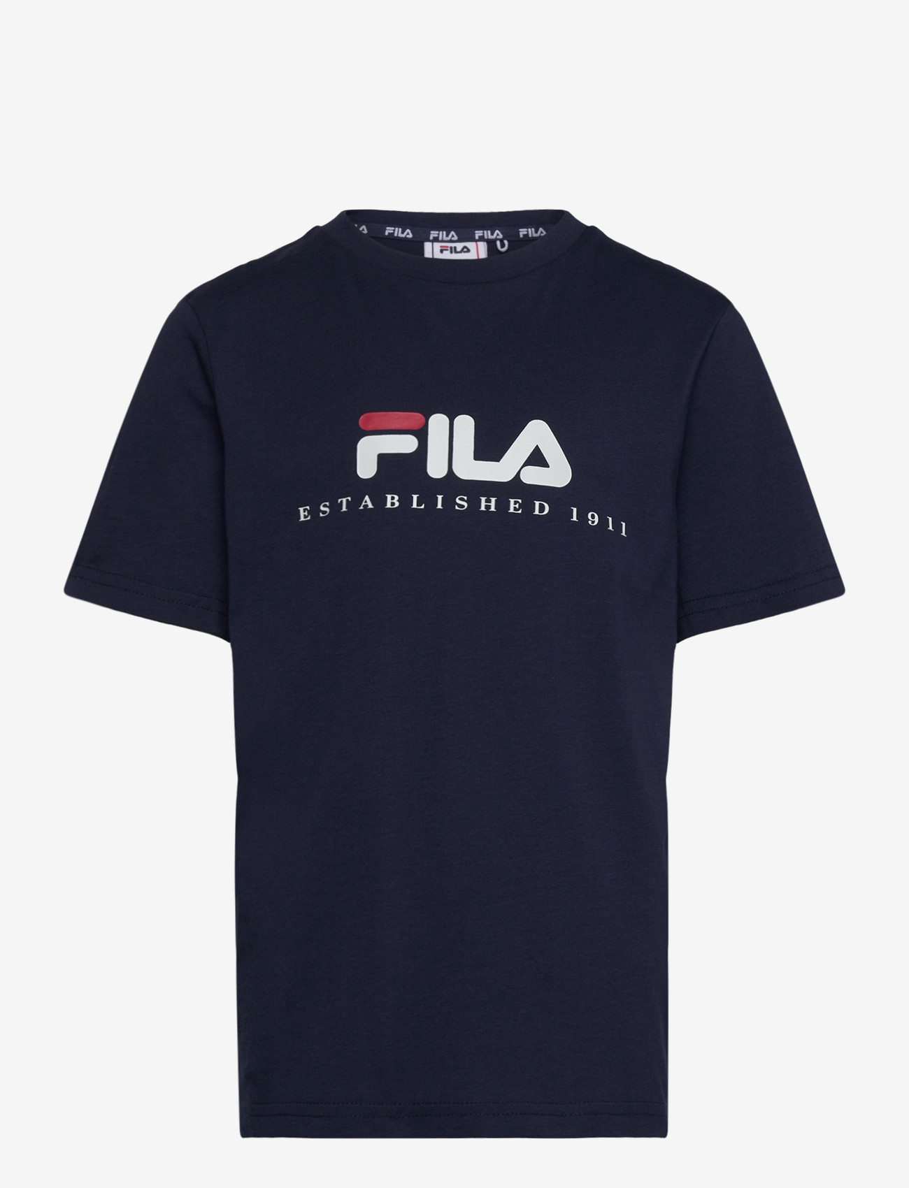 FILA - CARISIO regular logo t-shirt - kortærmede t-shirts - black iris - 0