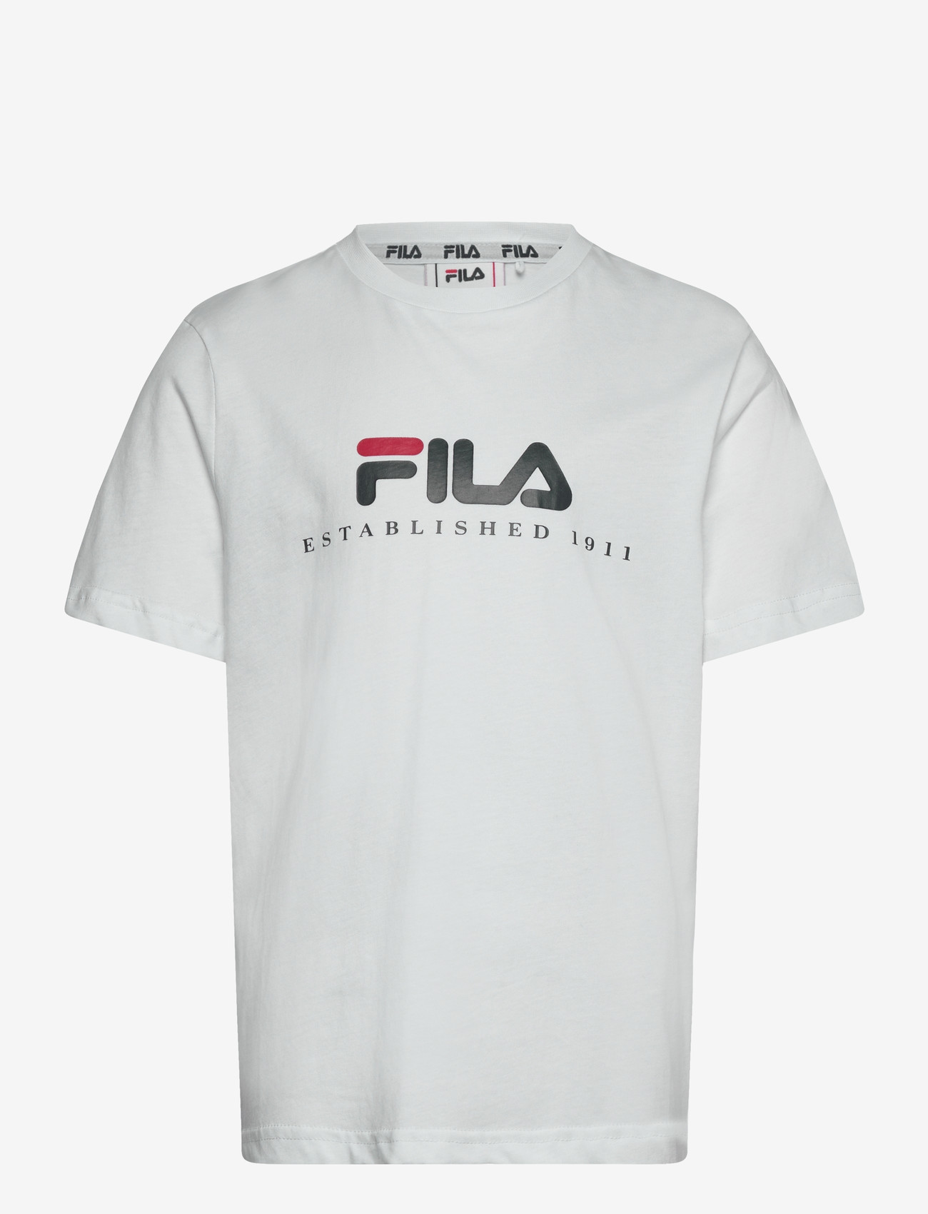 FILA - CARISIO regular logo t-shirt - kortærmede t-shirts - bright white - 0