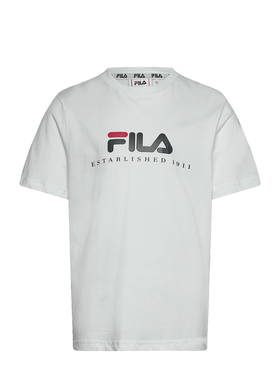 FILA - CARISIO regular logo t-shirt - kurzärmelig - bright white - 0