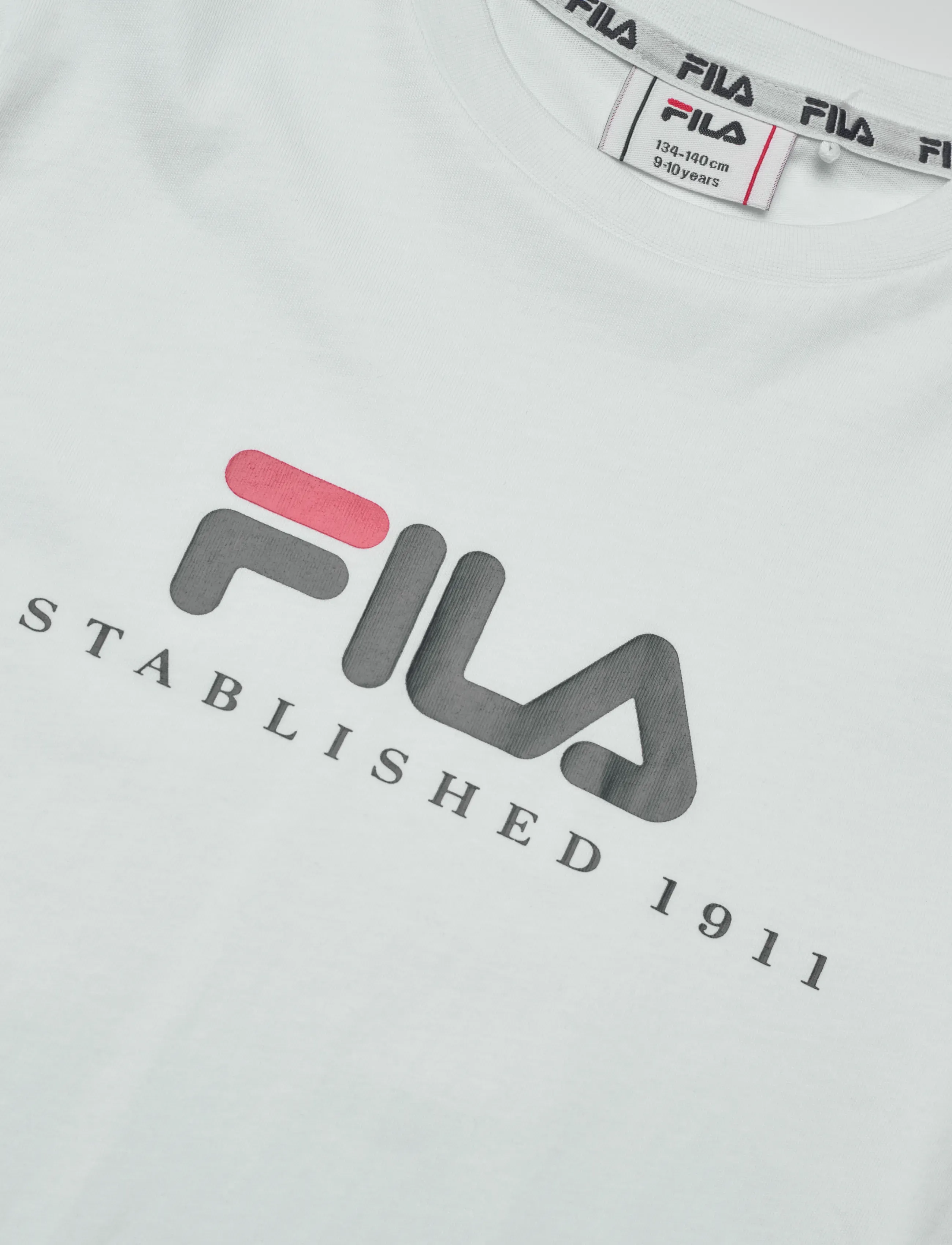 FILA - CARISIO regular logo t-shirt - kortermede t-skjorter - bright white - 2