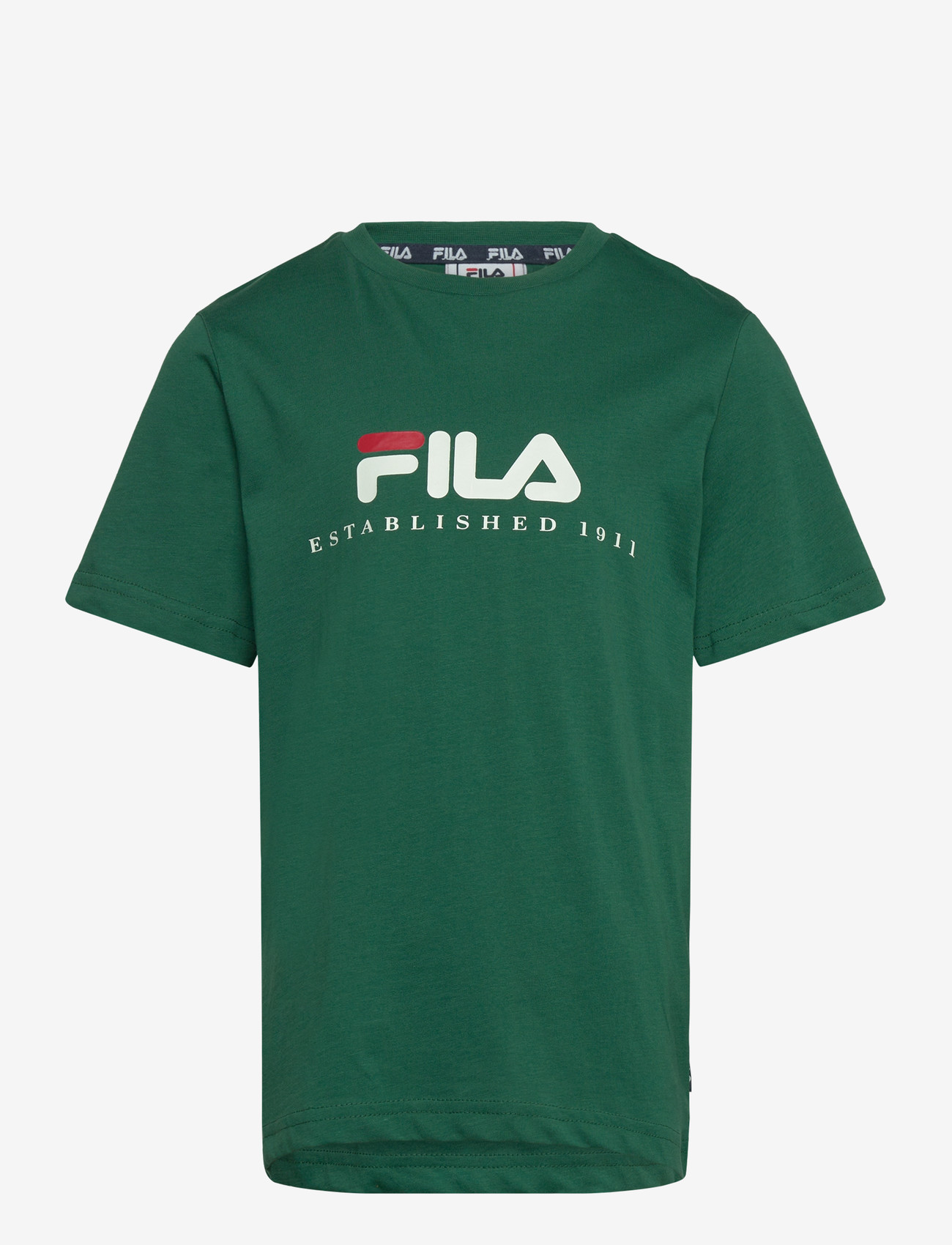 FILA - CARISIO regular logo t-shirt - kortærmede t-shirts - posy green - 0