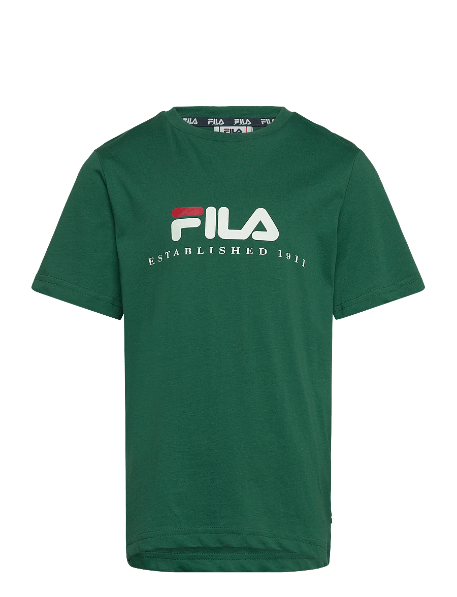 FILA - CARISIO regular logo t-shirt - kurzärmelig - posy green - 0