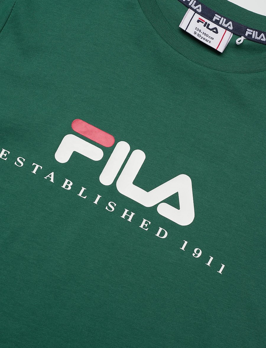 FILA - CARISIO regular logo t-shirt - kurzärmelig - posy green - 2