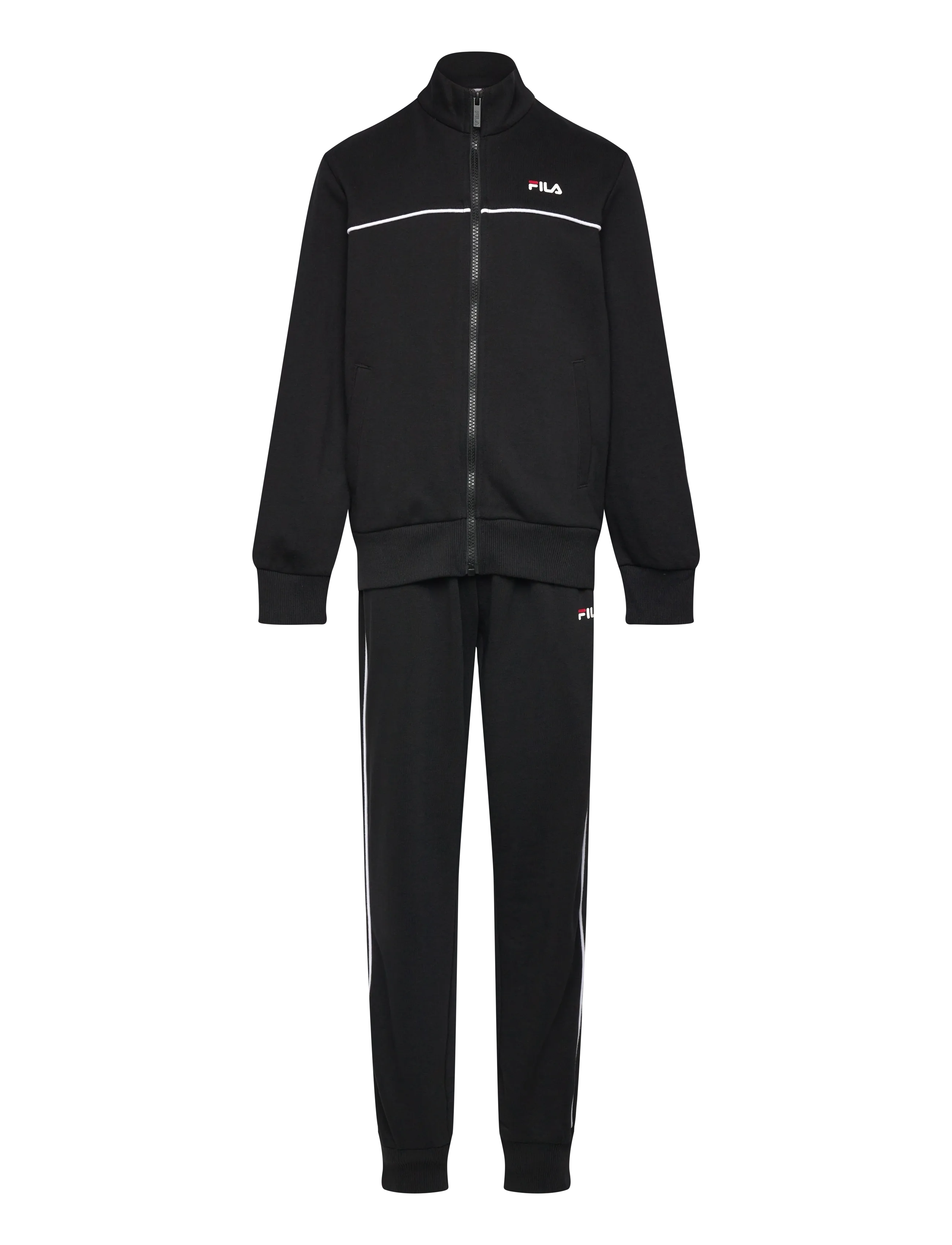 FILA Campostino Regular Track Suit, 158-164, Black, Sport > Træningsdragter, Børn