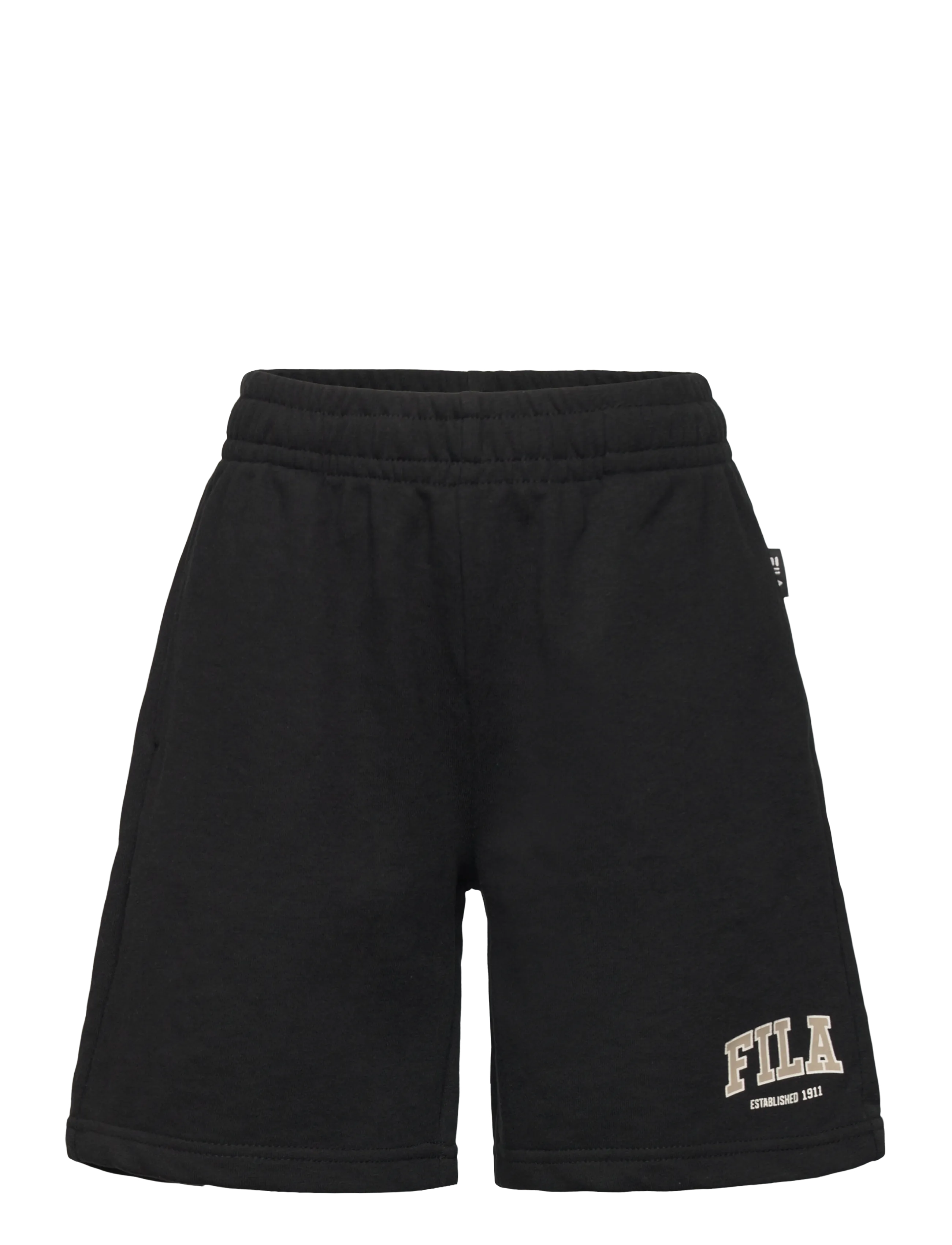 FILA Rifredi Regular Graphic Sweat Shorts, 134-140, Black, Shorts > Svedeshorts, Børn