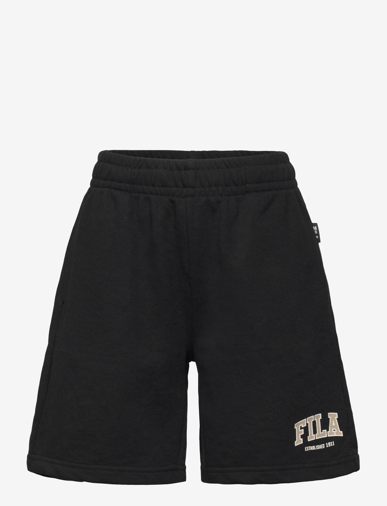 FILA - RIFREDI regular graphic sweat shorts - sweatshorts - black - 0