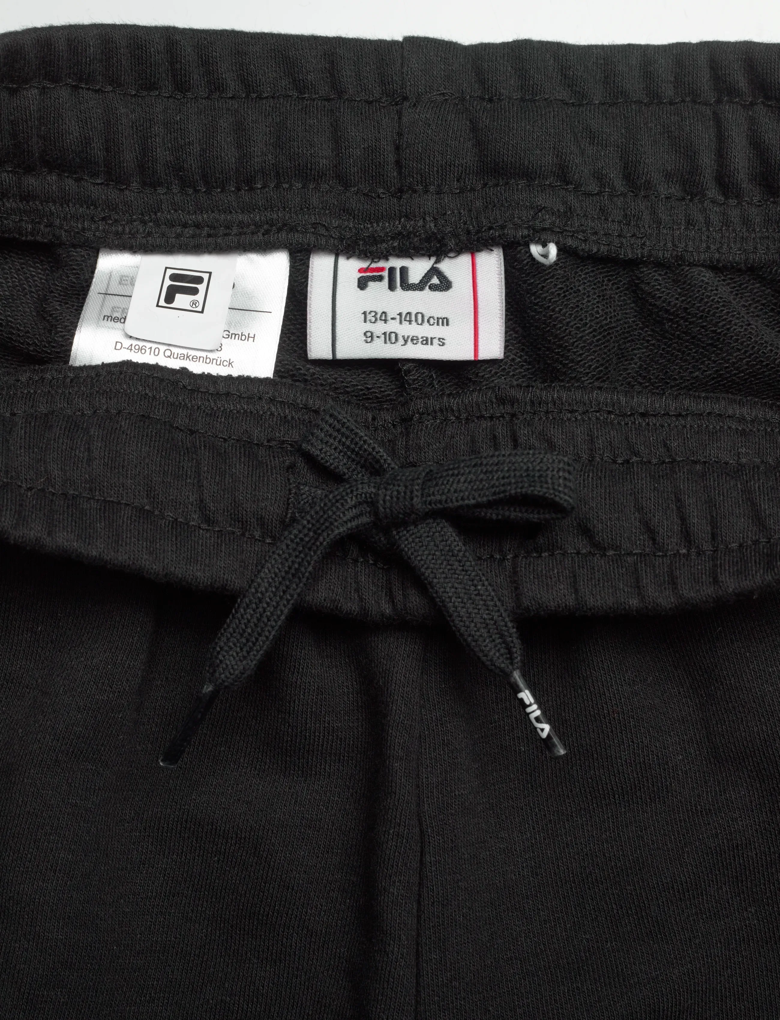 FILA - RIFREDI regular graphic sweat shorts - sweatshorts - black - 3
