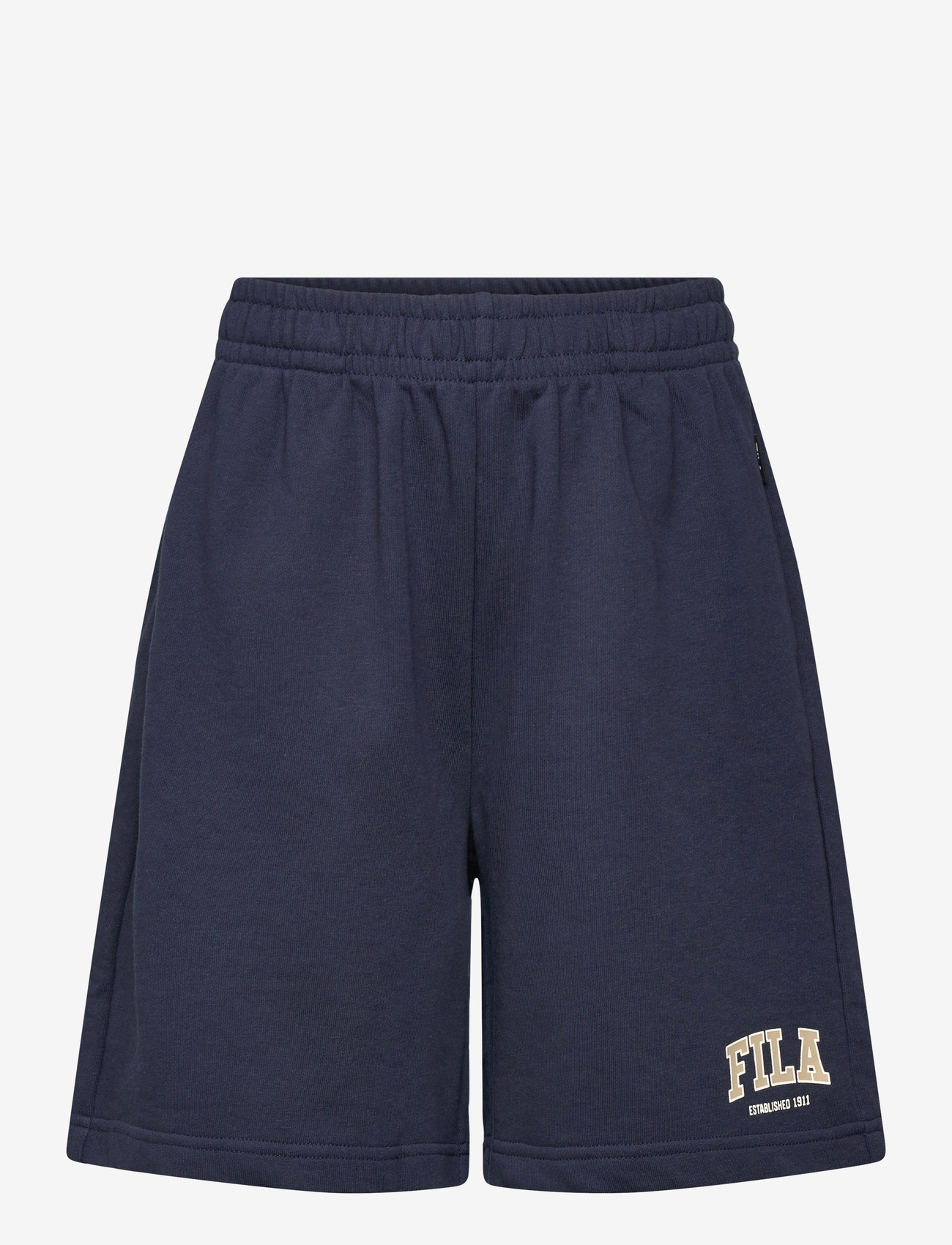 FILA - RIFREDI regular graphic sweat shorts - sweatshorts - black iris - 0