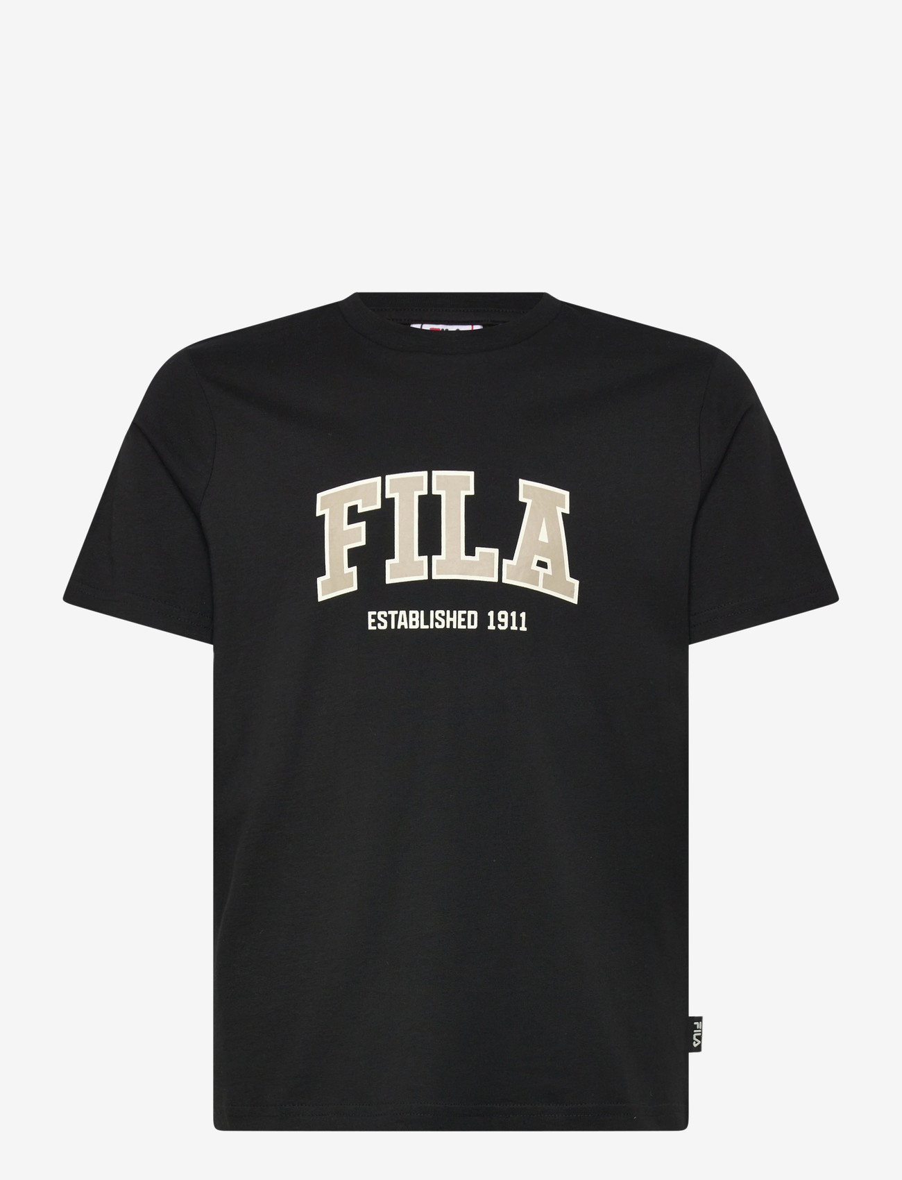 FILA - RIFREDI regular graphic t-shirt - kortærmede t-shirts - black - 0