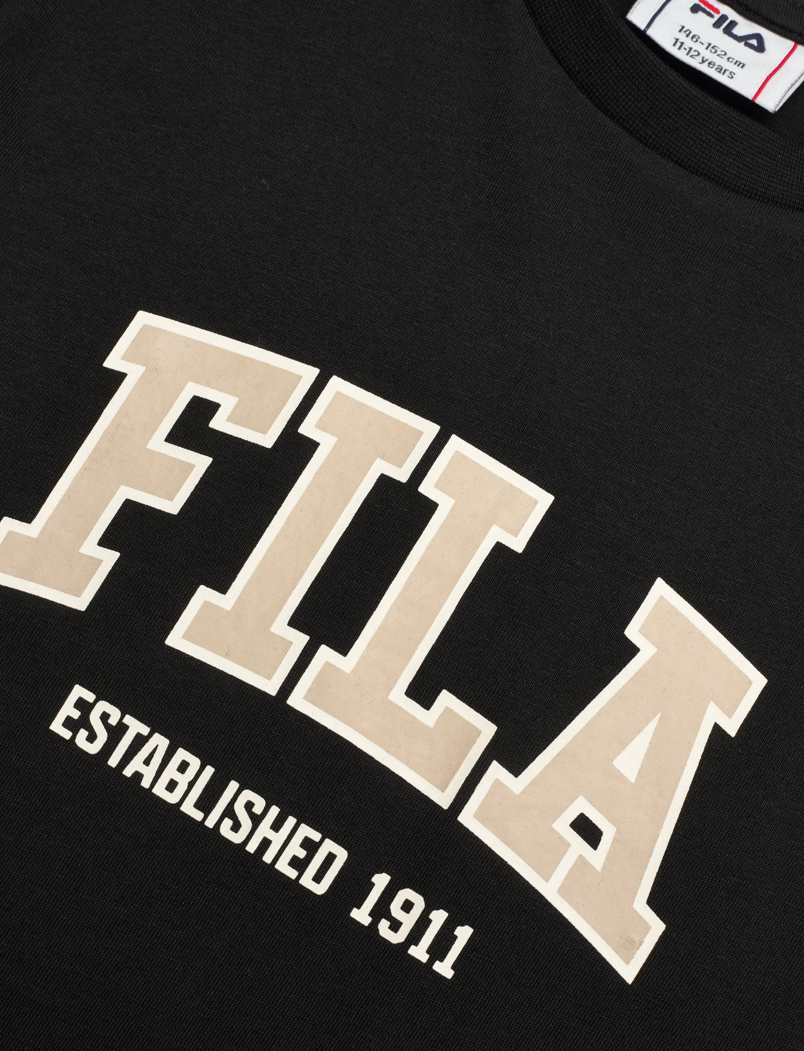FILA - RIFREDI regular graphic t-shirt - lühikeste varrukatega t-särgid - black - 2