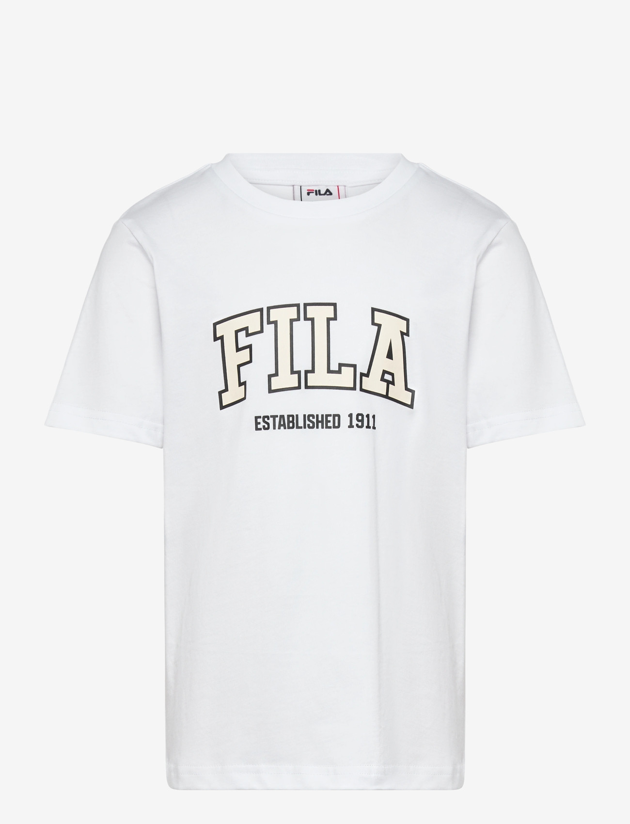 FILA - RIFREDI regular graphic t-shirt - lühikeste varrukatega t-särgid - bright white - 0