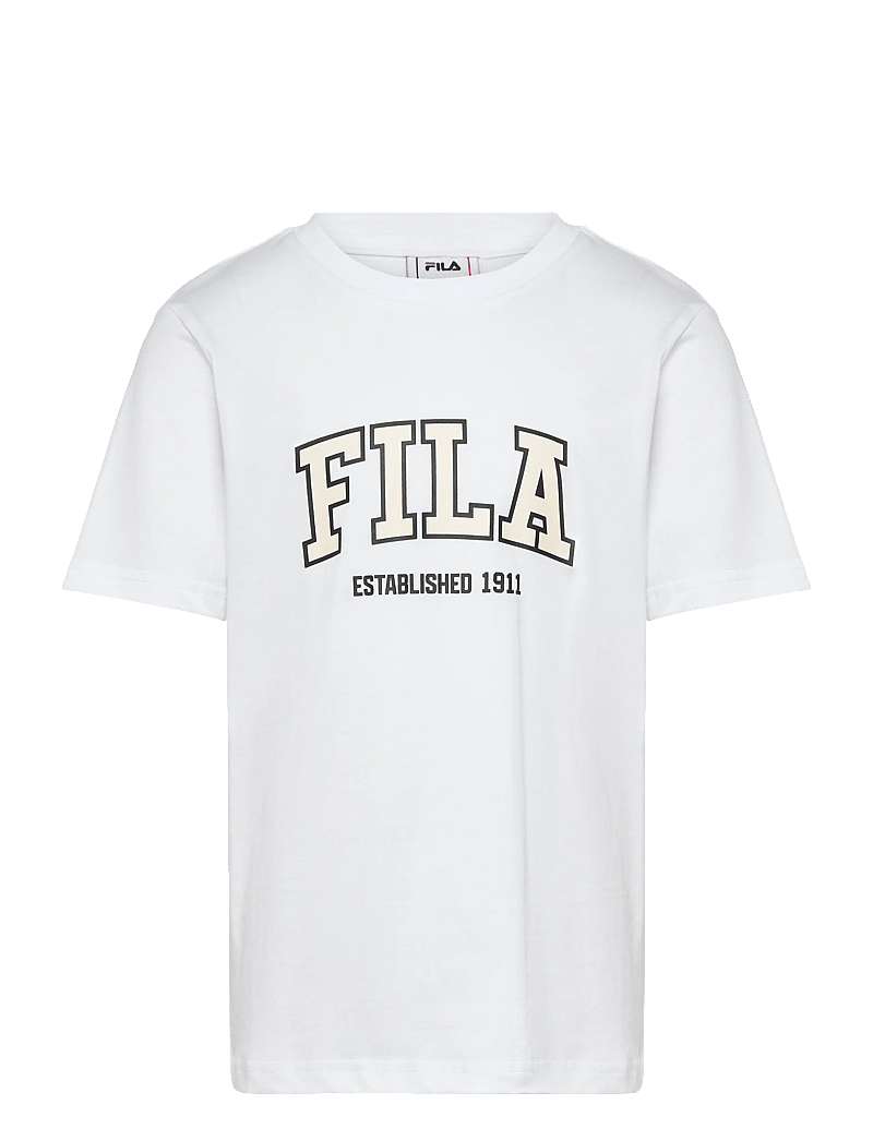 FILA - RIFREDI regular graphic t-shirt - lühikeste varrukatega t-särgid - bright white - 0