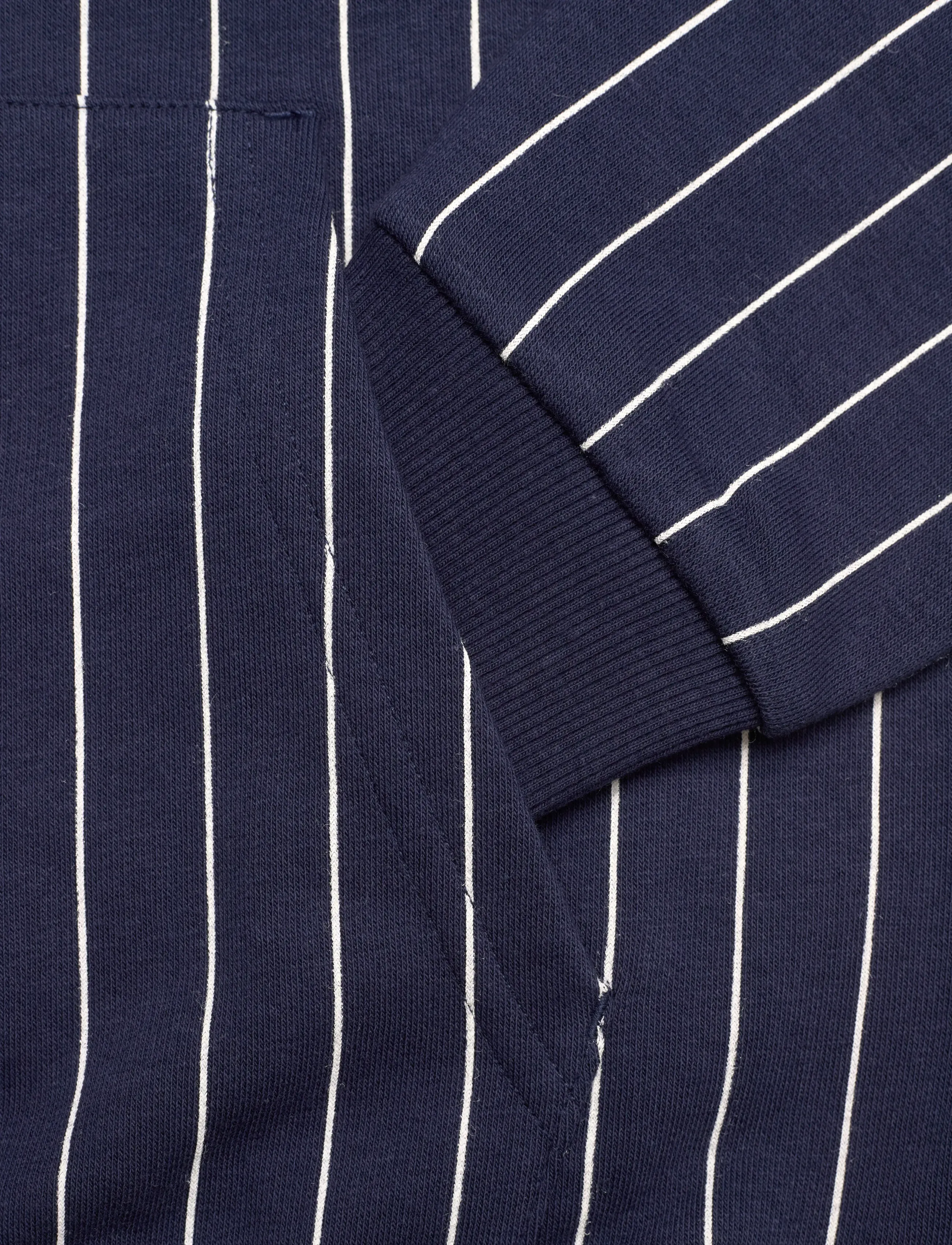 FILA - RIFREDI relaxed graphic pinstriped hoodie - hættetrøjer - black iris / egret striped (2/1) - 3