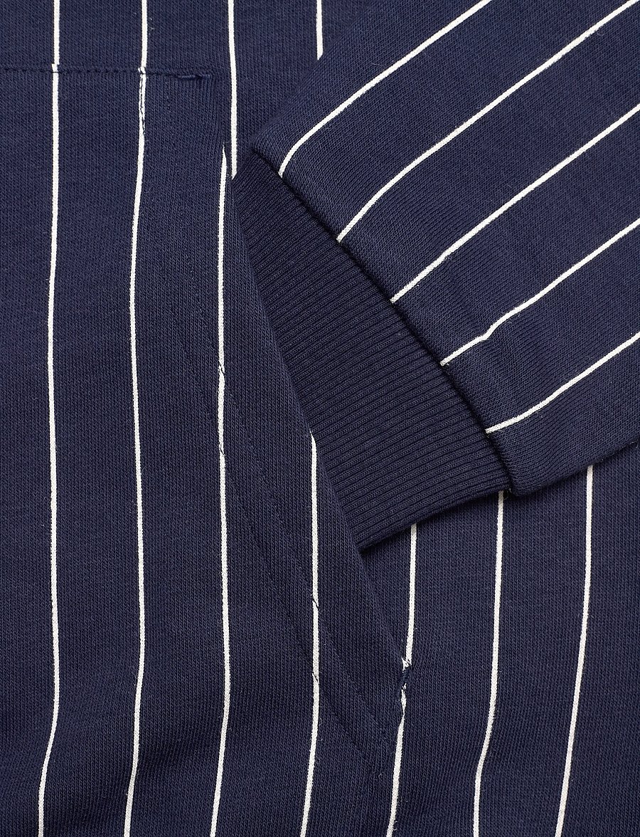FILA - RIFREDI relaxed graphic pinstriped hoodie - kapuzenpullover - black iris / egret striped (2/1) - 3