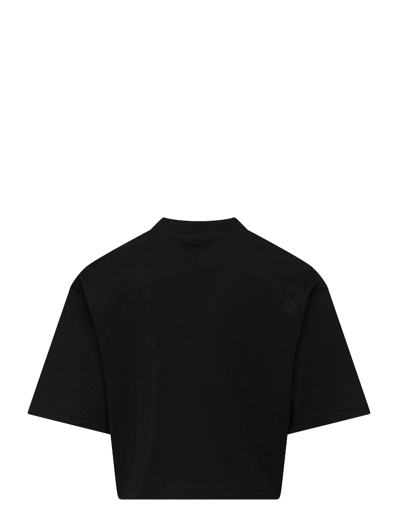 FILA - RIFREDI boxy cropped graphic t-shirt - kortärmade t-shirts - black - 1