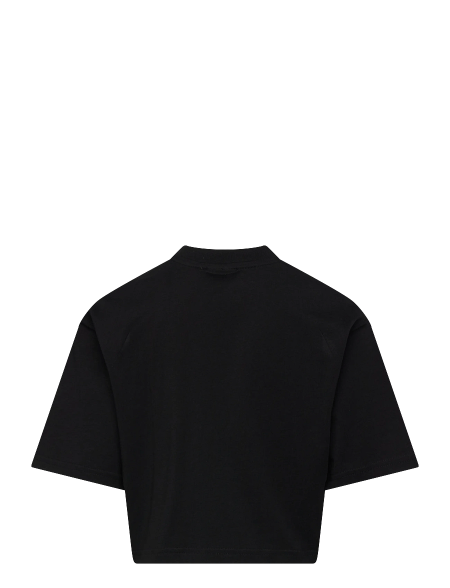 FILA - RIFREDI boxy cropped graphic t-shirt - kurzärmelig - black - 1
