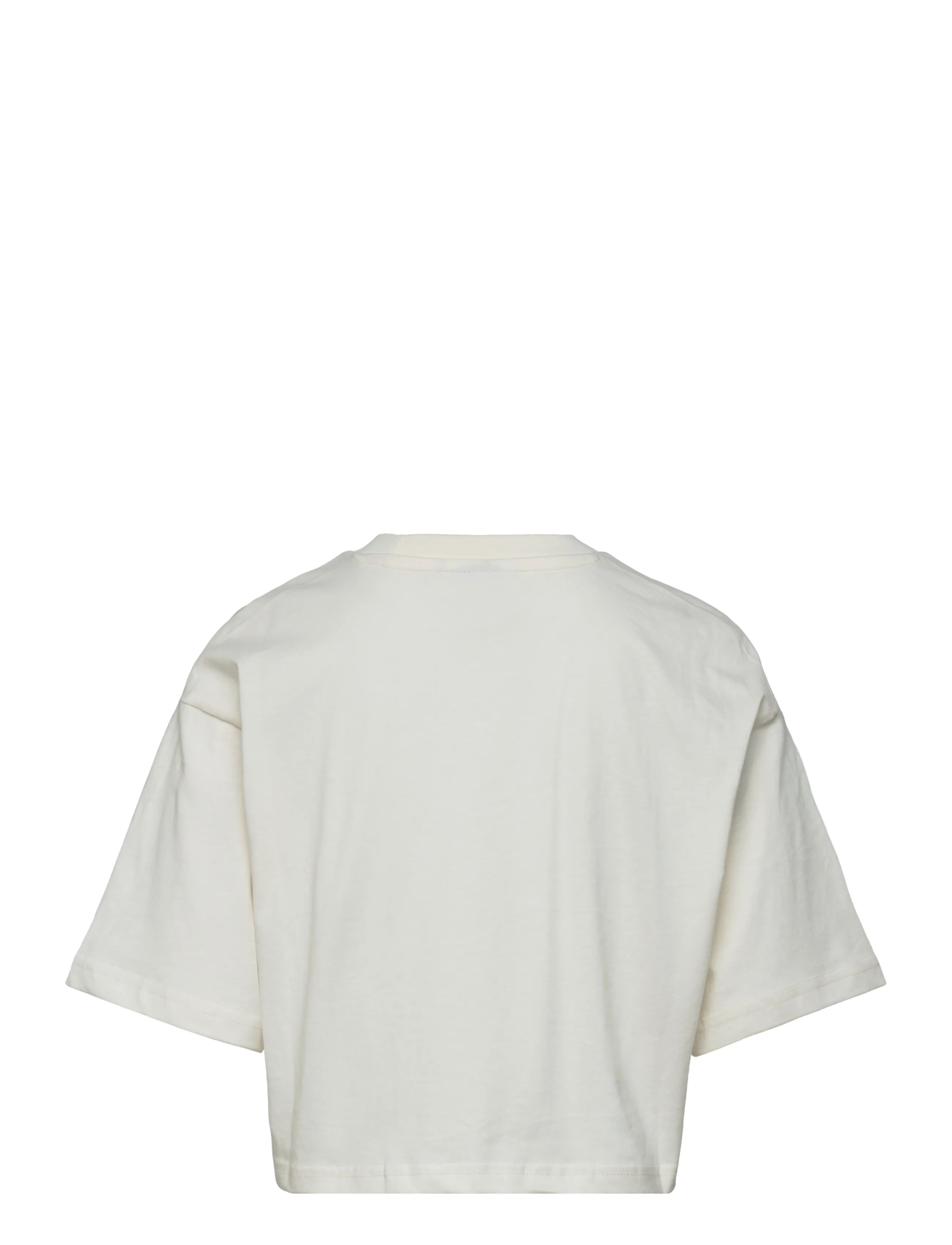 FILA - RIFREDI boxy cropped graphic t-shirt - kortærmede t-shirts - egret - 1