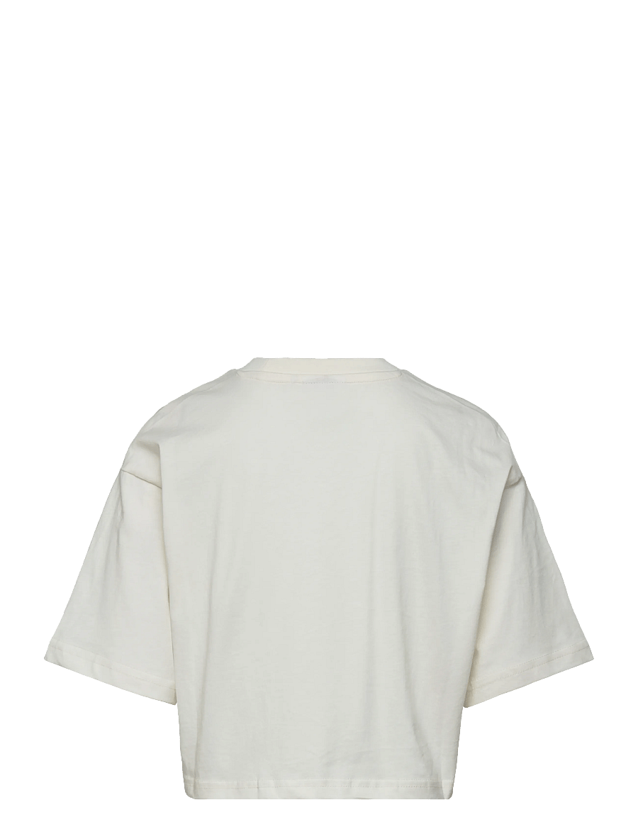 FILA - RIFREDI boxy cropped graphic t-shirt - kortærmede t-shirts - egret - 1