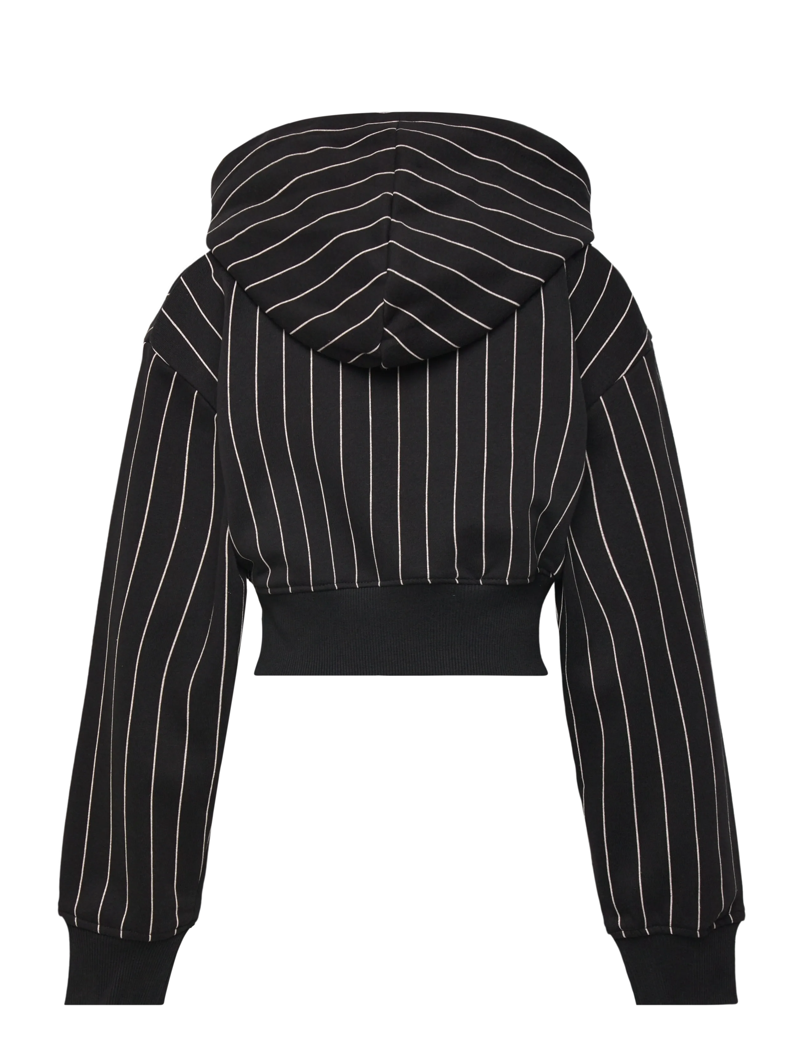 FILA - RIFREDI loose graphic pinstriped zip hoodie - hættetrøjer - black / egret striped (2/1) - 1