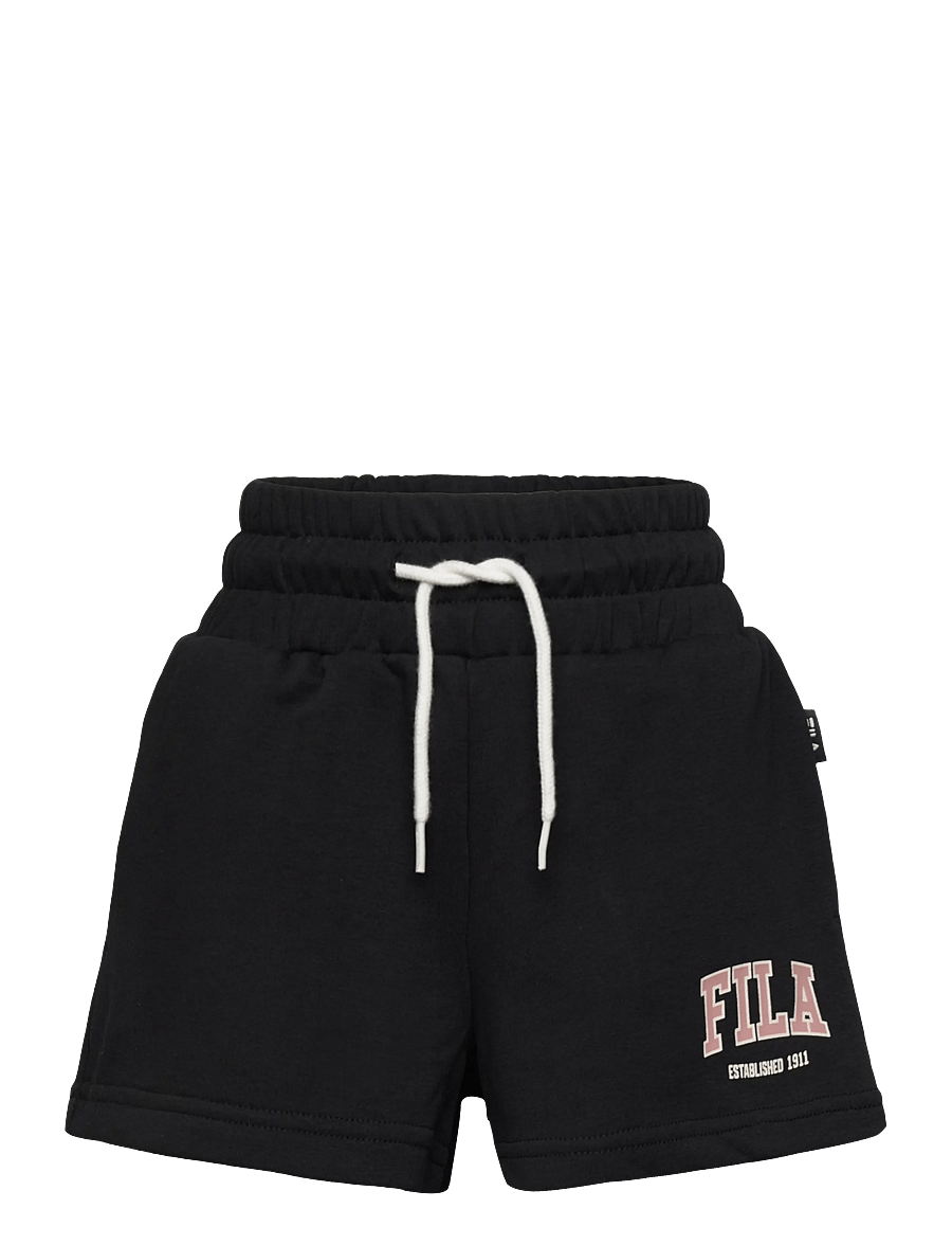 FILA - RIFREDI wide graphic sweat shorts - sweatshorts - black - 0