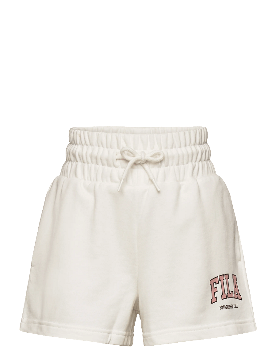 FILA - RIFREDI wide graphic sweat shorts - sweatshorts - egret - 0