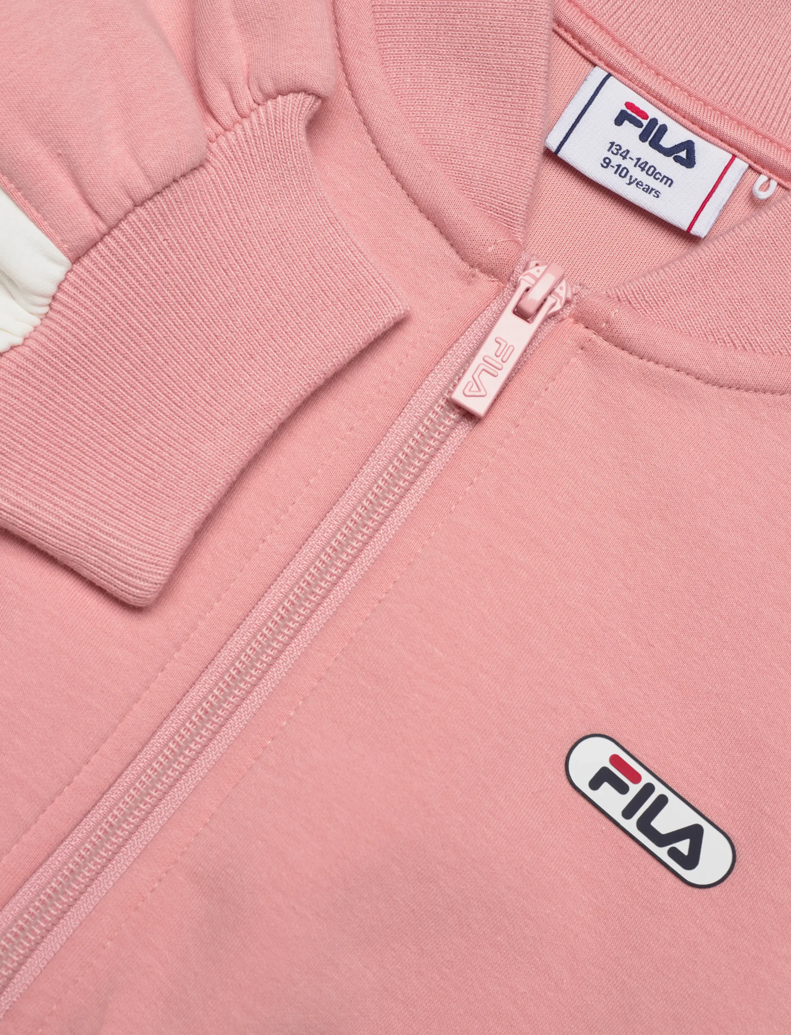 FILA - LECORE high rib scuba track jacket - sweatshirts - mellow rose-egret - 2