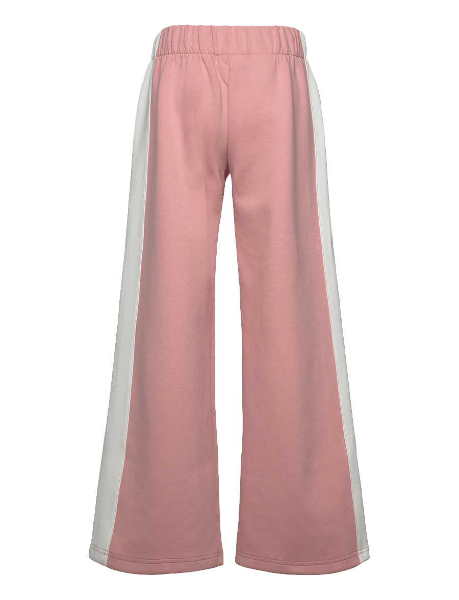 FILA - LECORE wide contrast panel scuba track pants - jogginghosen - mellow rose-egret - 1
