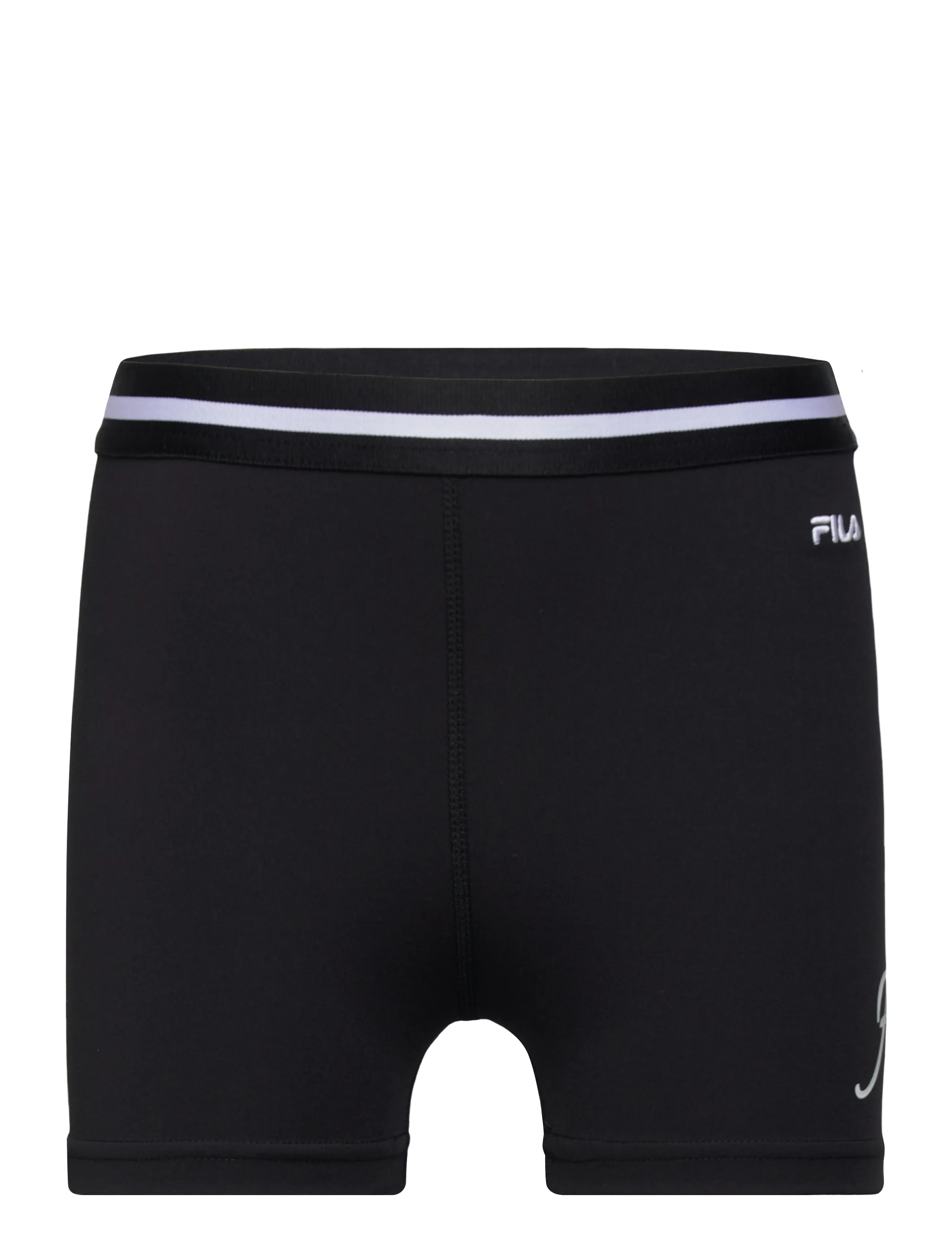 FILA LUNATA graphic taped shorts - Kläder - BLACK / black