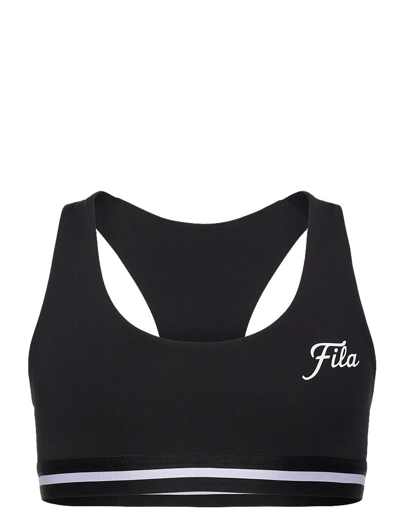FILA - LUNATA graphic taped bra top - alussärgid - black - 0