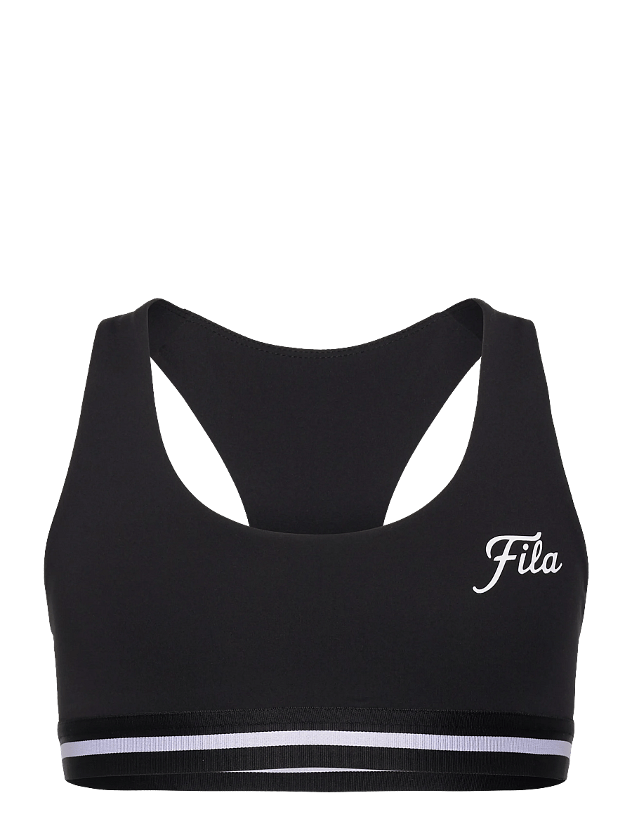FILA - LUNATA graphic taped bra top - alussärgid - black - 0