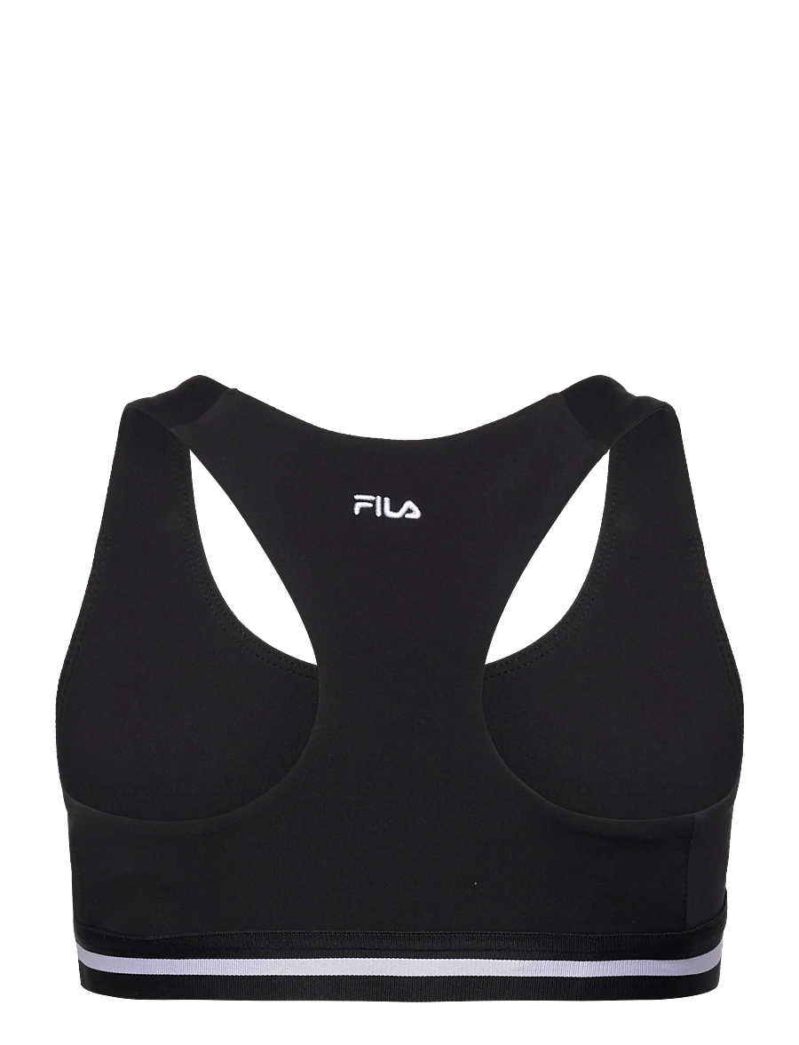 FILA - LUNATA graphic taped bra top - alussärgid - black - 1