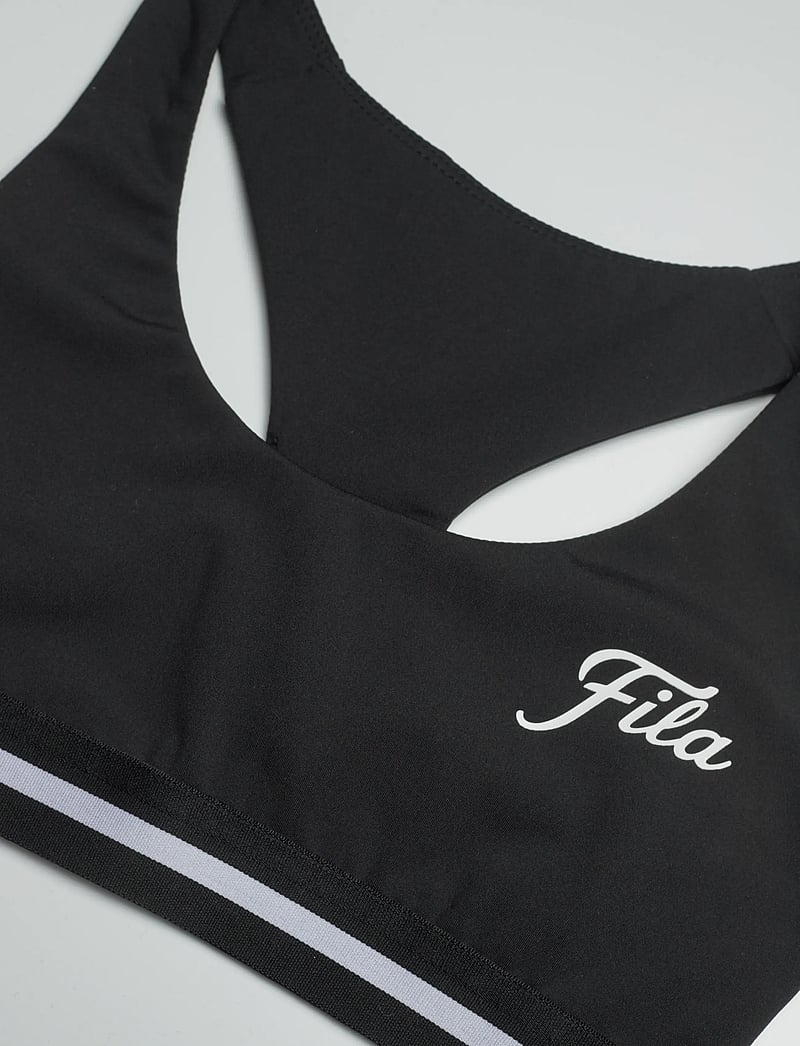 FILA - LUNATA graphic taped bra top - alussärgid - black - 2