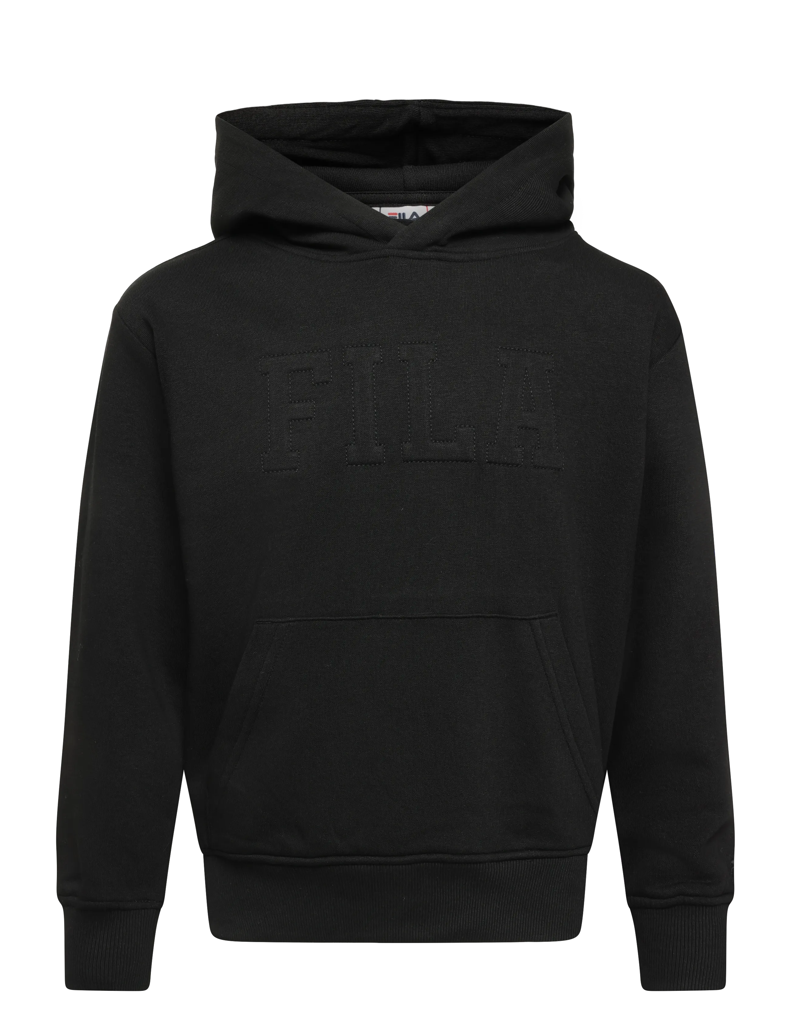 FILA COREDO relaxed varsity brushed hoodie - Kids 98-134 - BLACK / black
