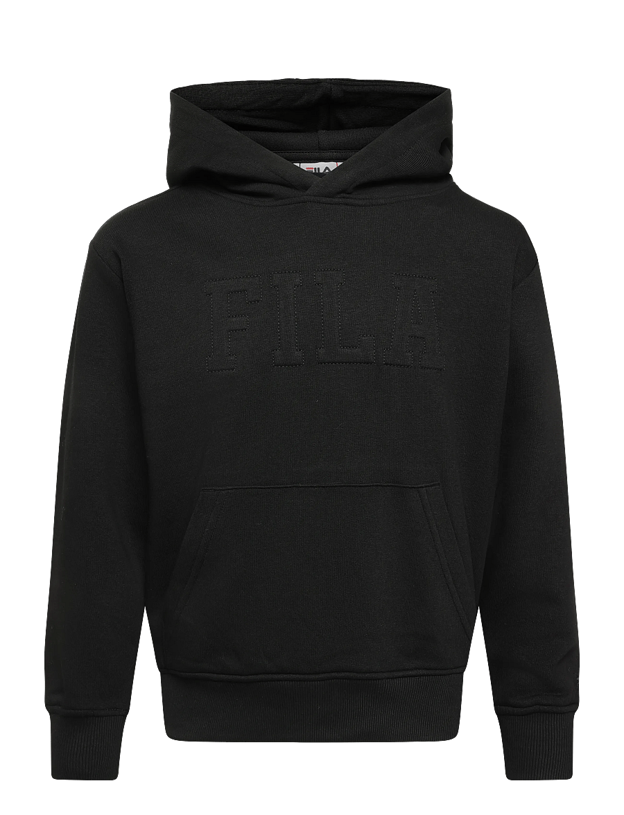 FILA - COREDO relaxed varsity brushed hoodie - kapuzenpullover - black - 0