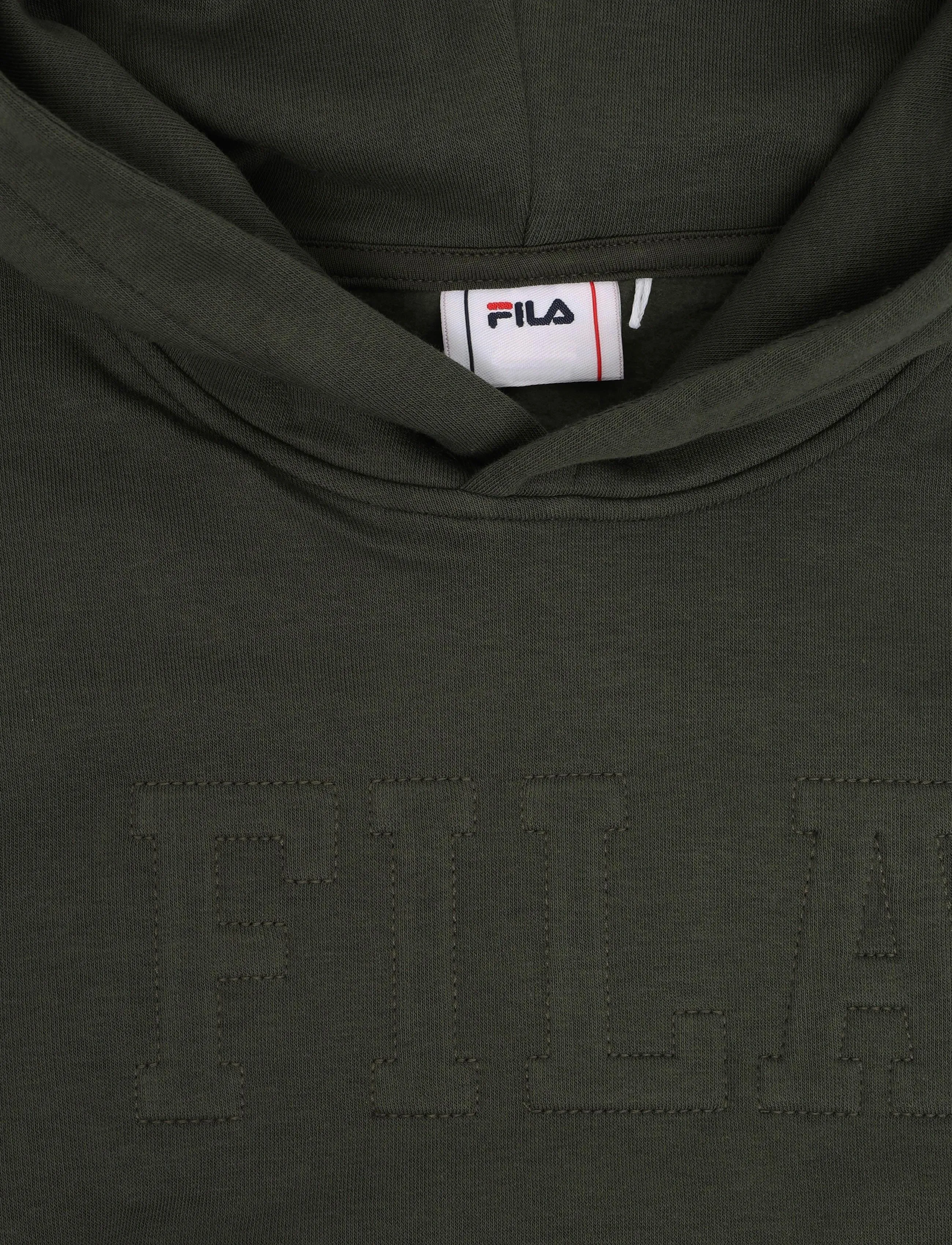 FILA - COREDO relaxed varsity brushed hoodie - huvtröjor - deep depths - 2