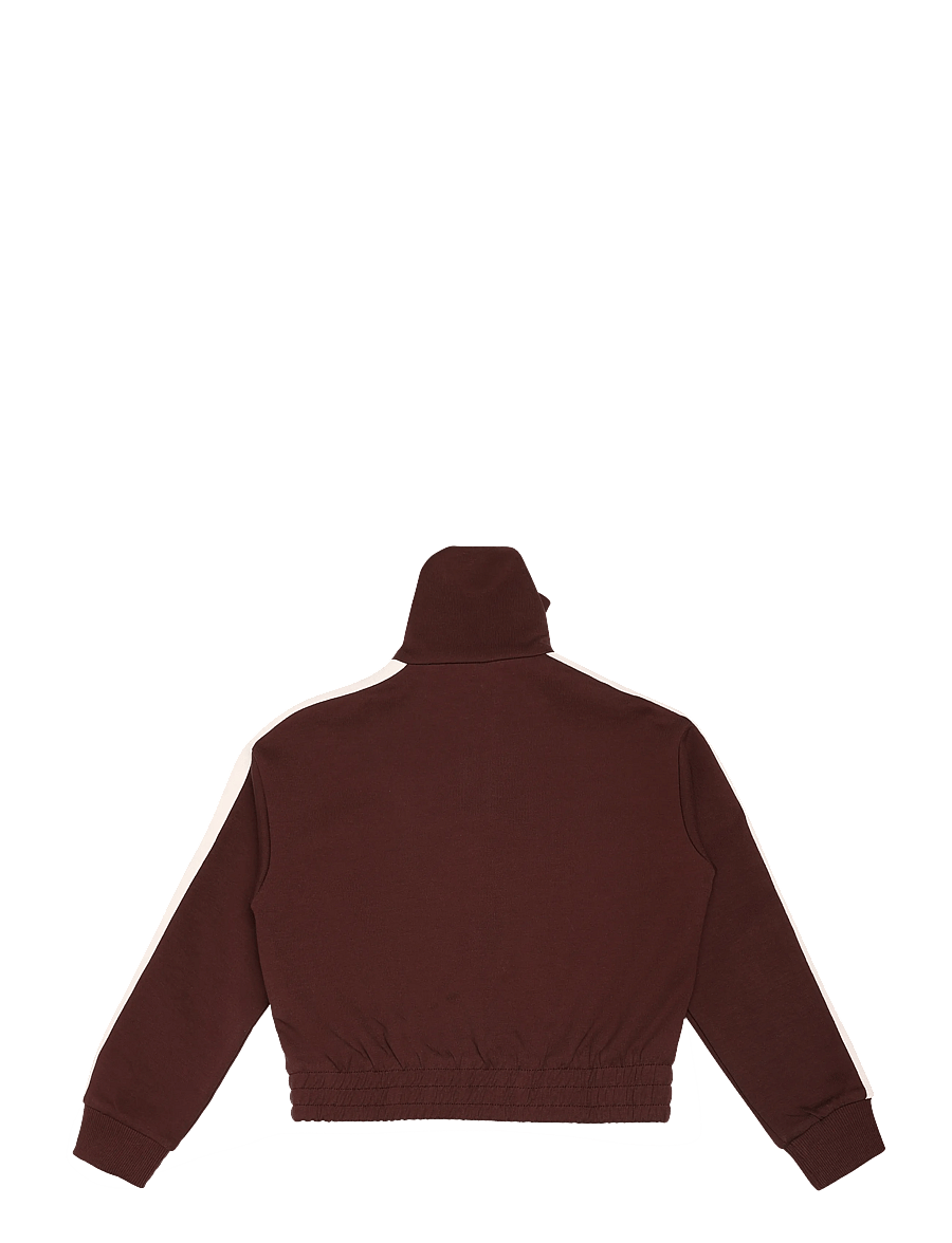 FILA - AVIGNA relaxed cropped half zip sweatshirt - sweatshirts - fudge - 1
