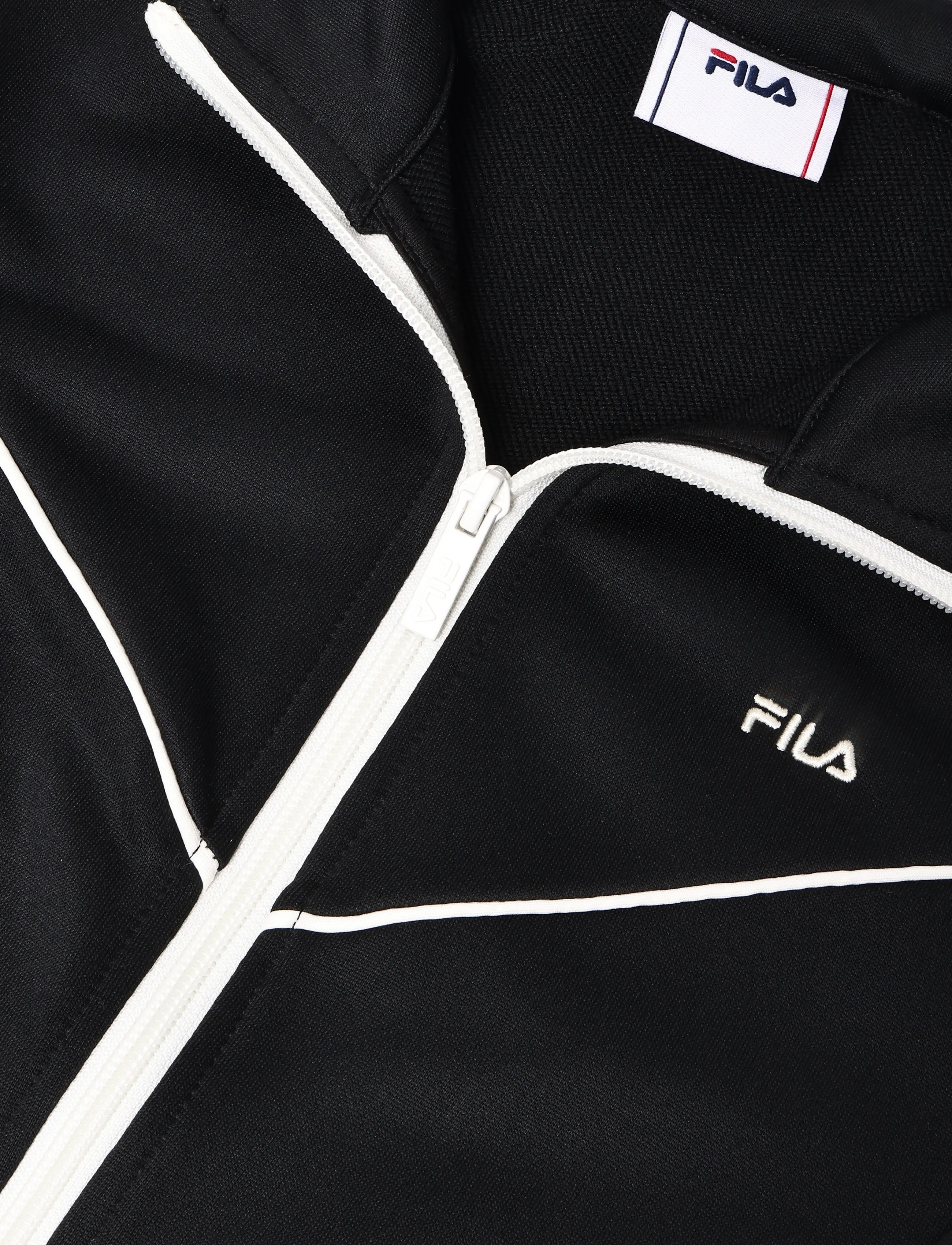 FILA - NOVALE regular cropped piping track jacket - kerged joped - black - 2