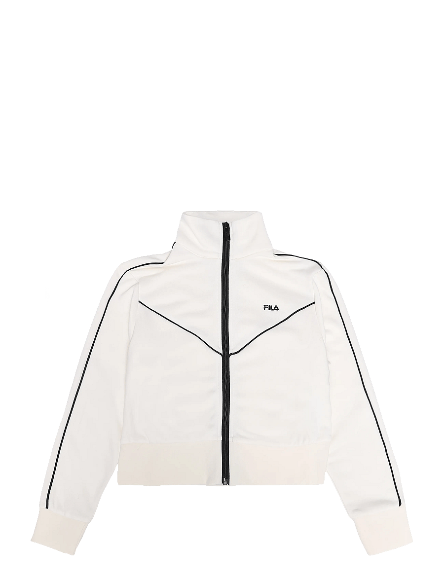 FILA - NOVALE regular cropped piping track jacket - overtøj - egret - 0
