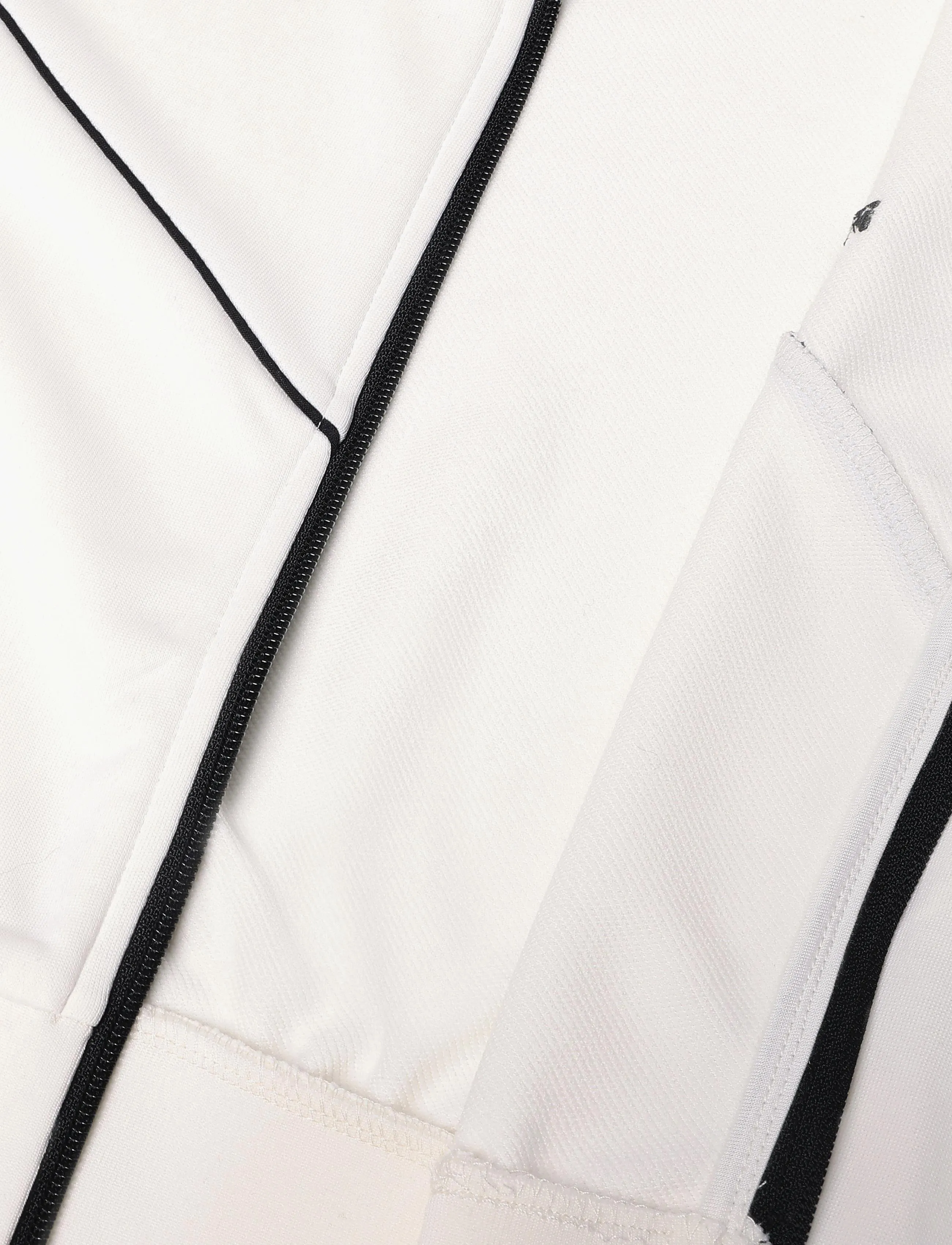 FILA - NOVALE regular cropped piping track jacket - overtøj - egret - 4
